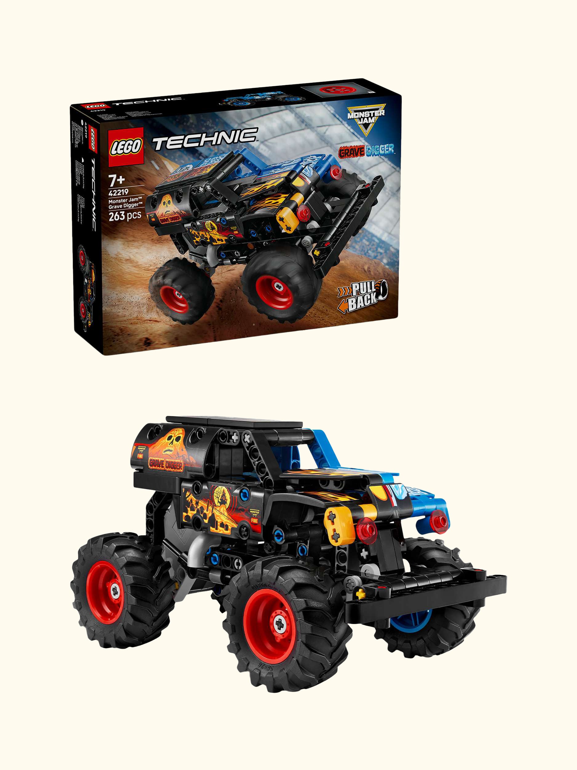 Technic 42219 Monster Jam Grave Digger Fire & Ice Truck Toy