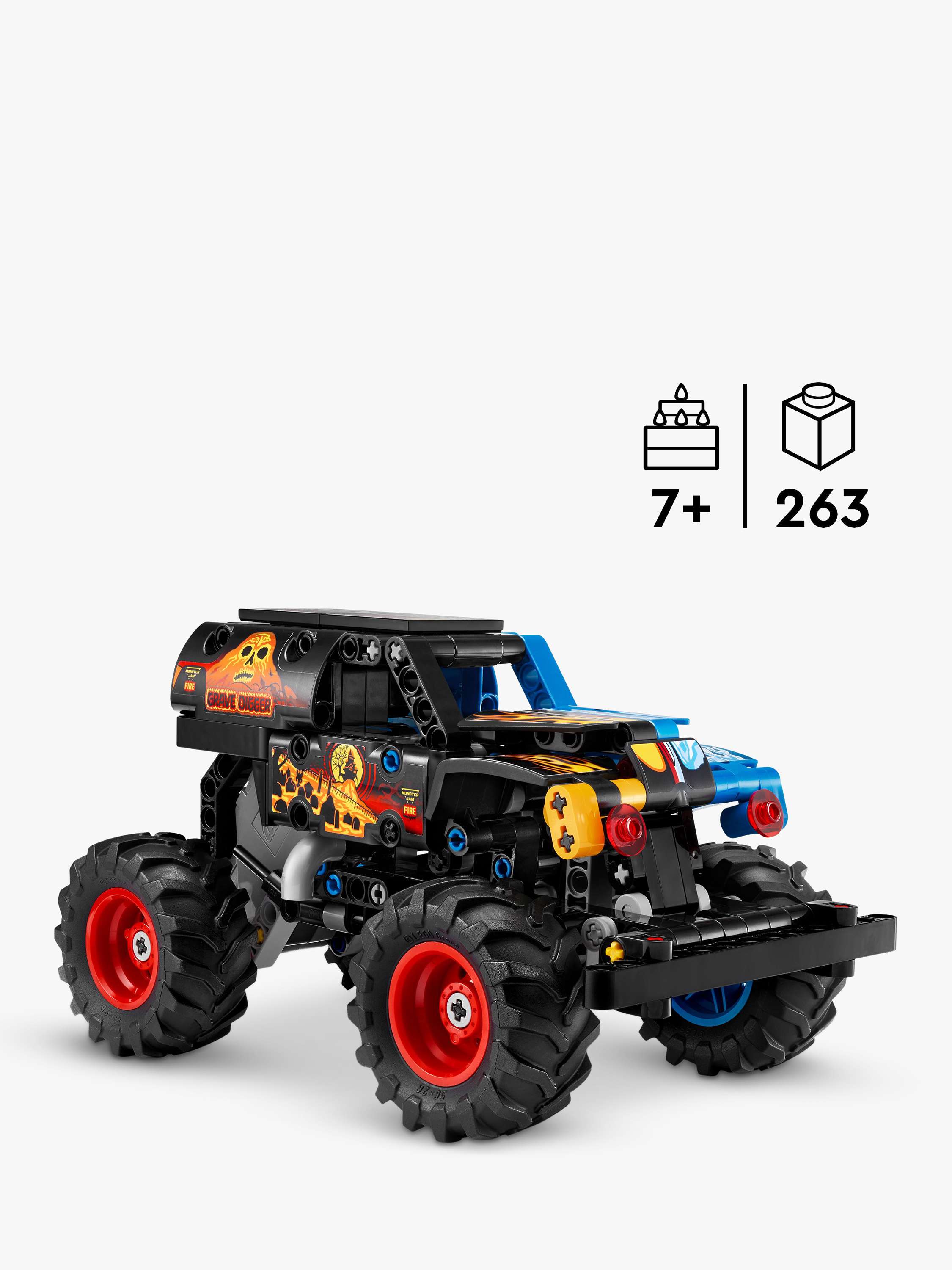 Technic 42219 Monster Jam Grave Digger Fire & Ice Truck Toy