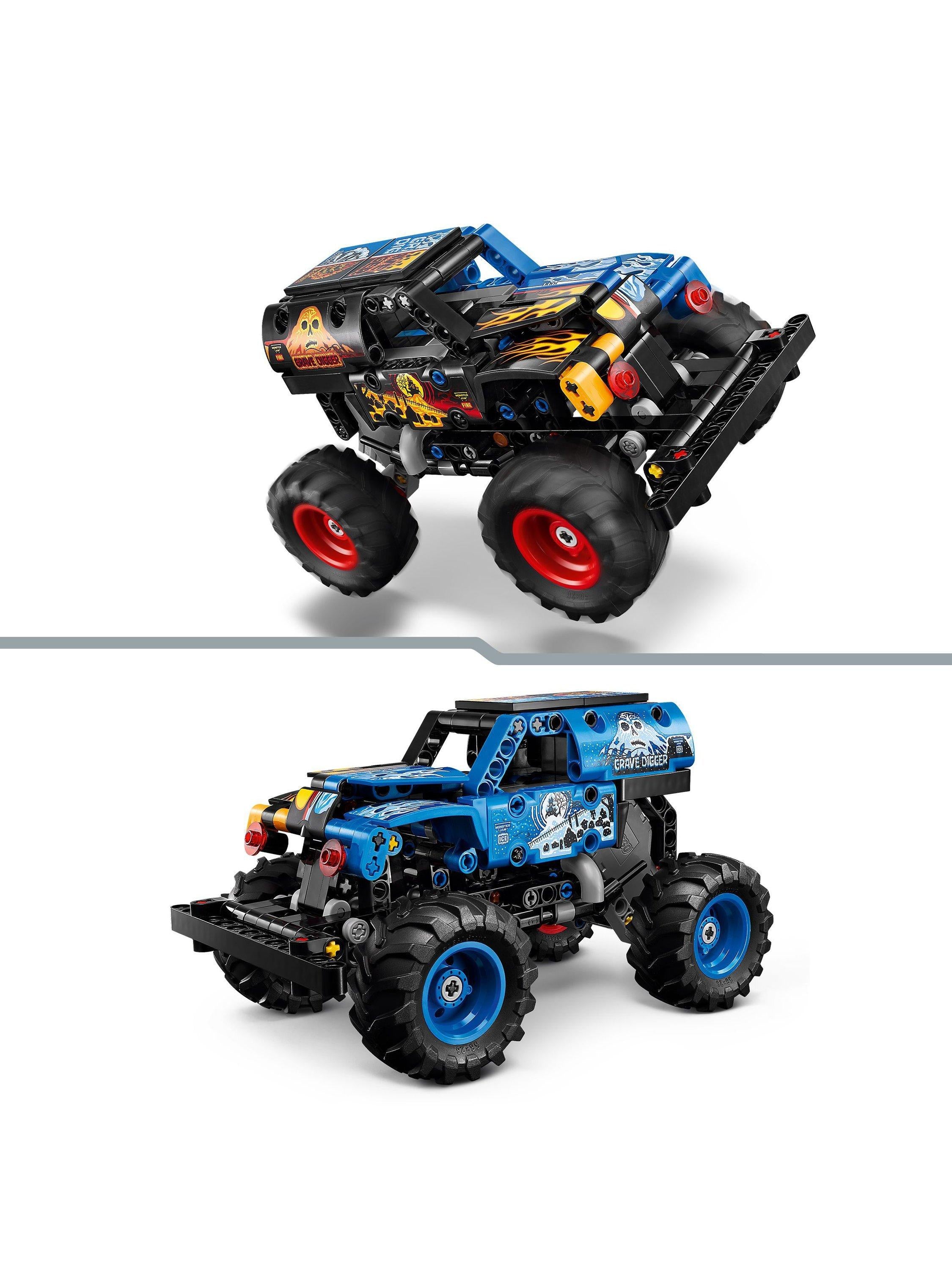 Technic 42219 Monster Jam Grave Digger Fire & Ice Truck Toy