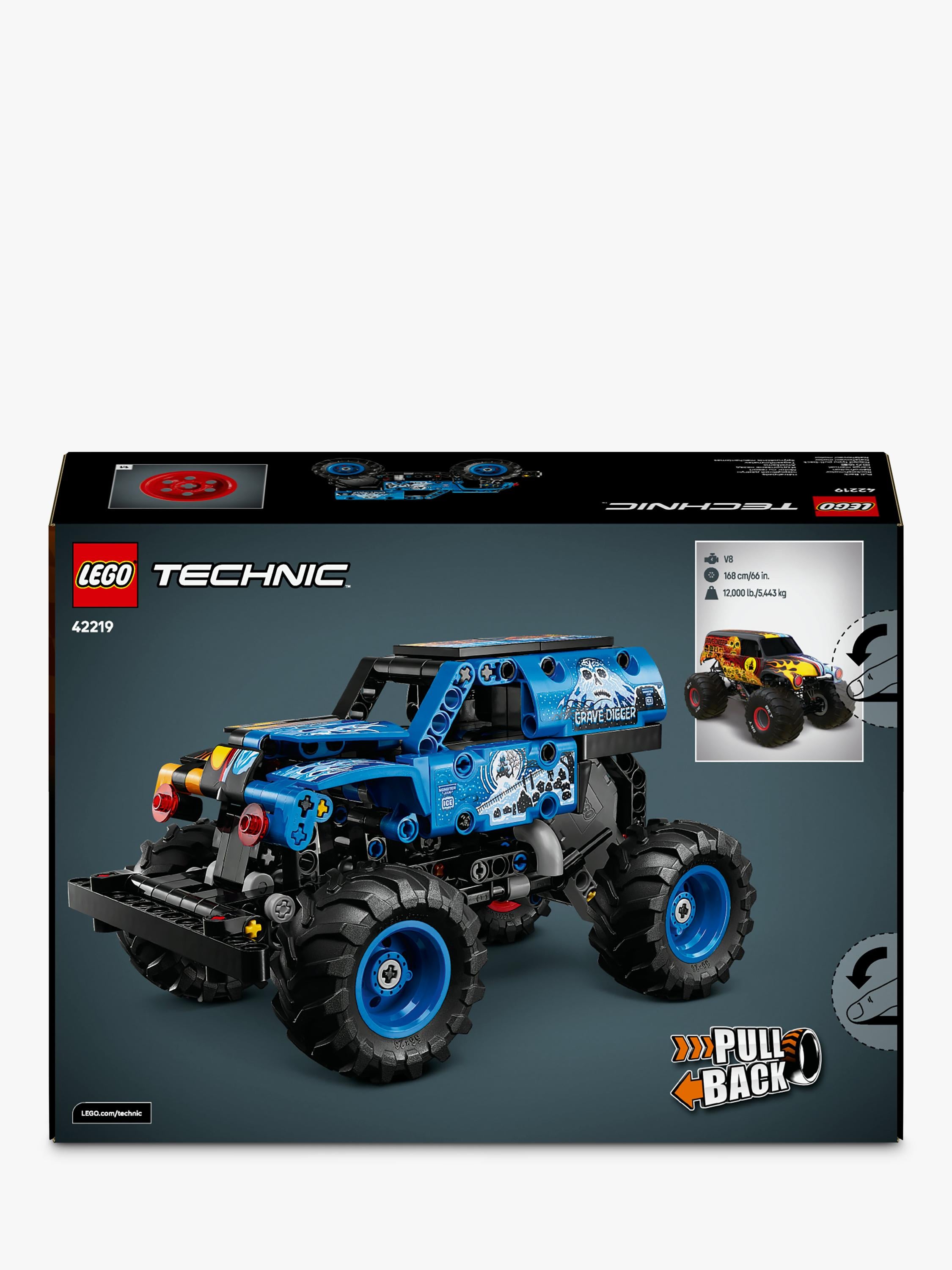 Technic 42219 Monster Jam Grave Digger Fire & Ice Truck Toy