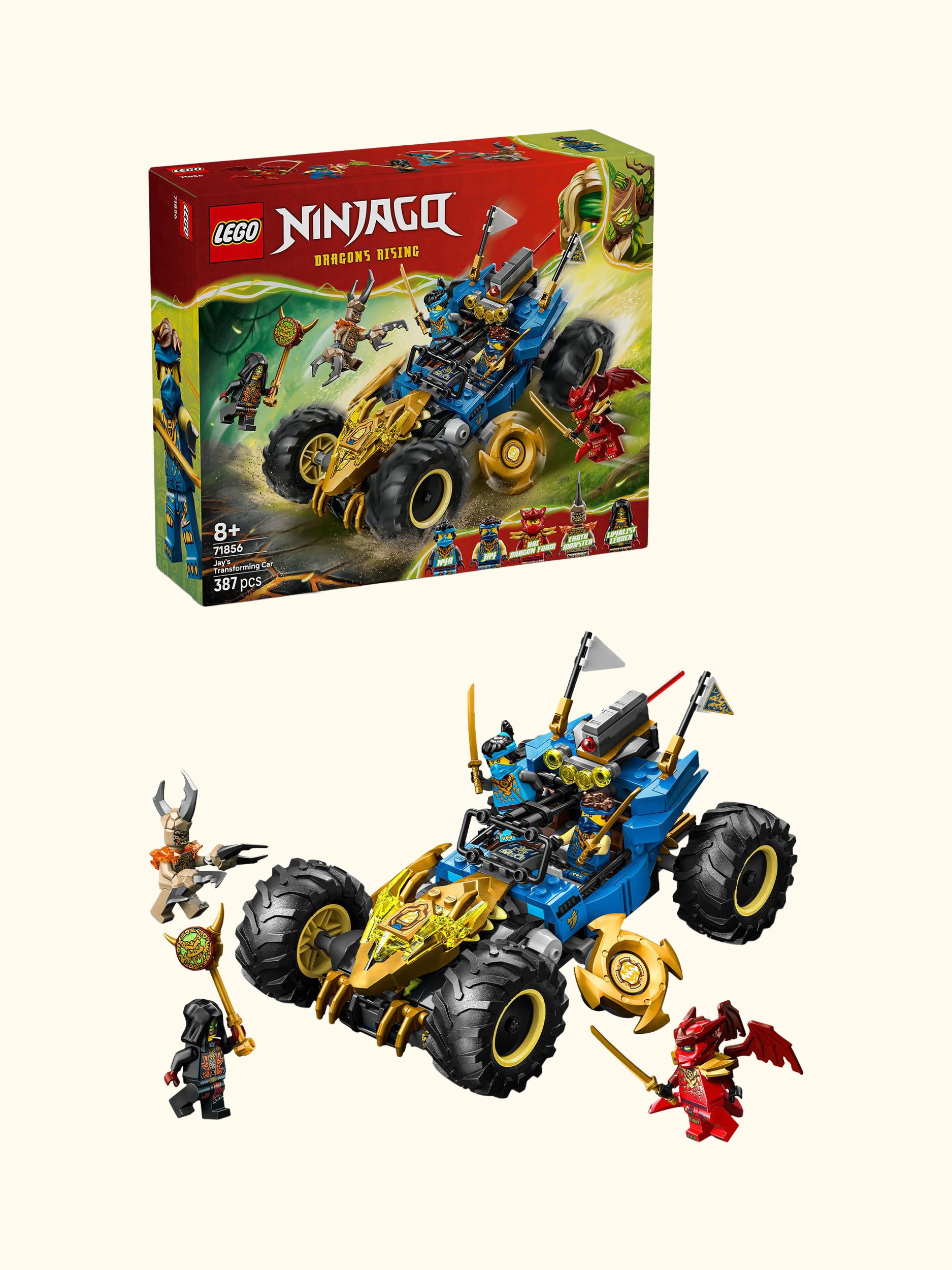Ninjago 71856 Jay's Transforming Car Toy