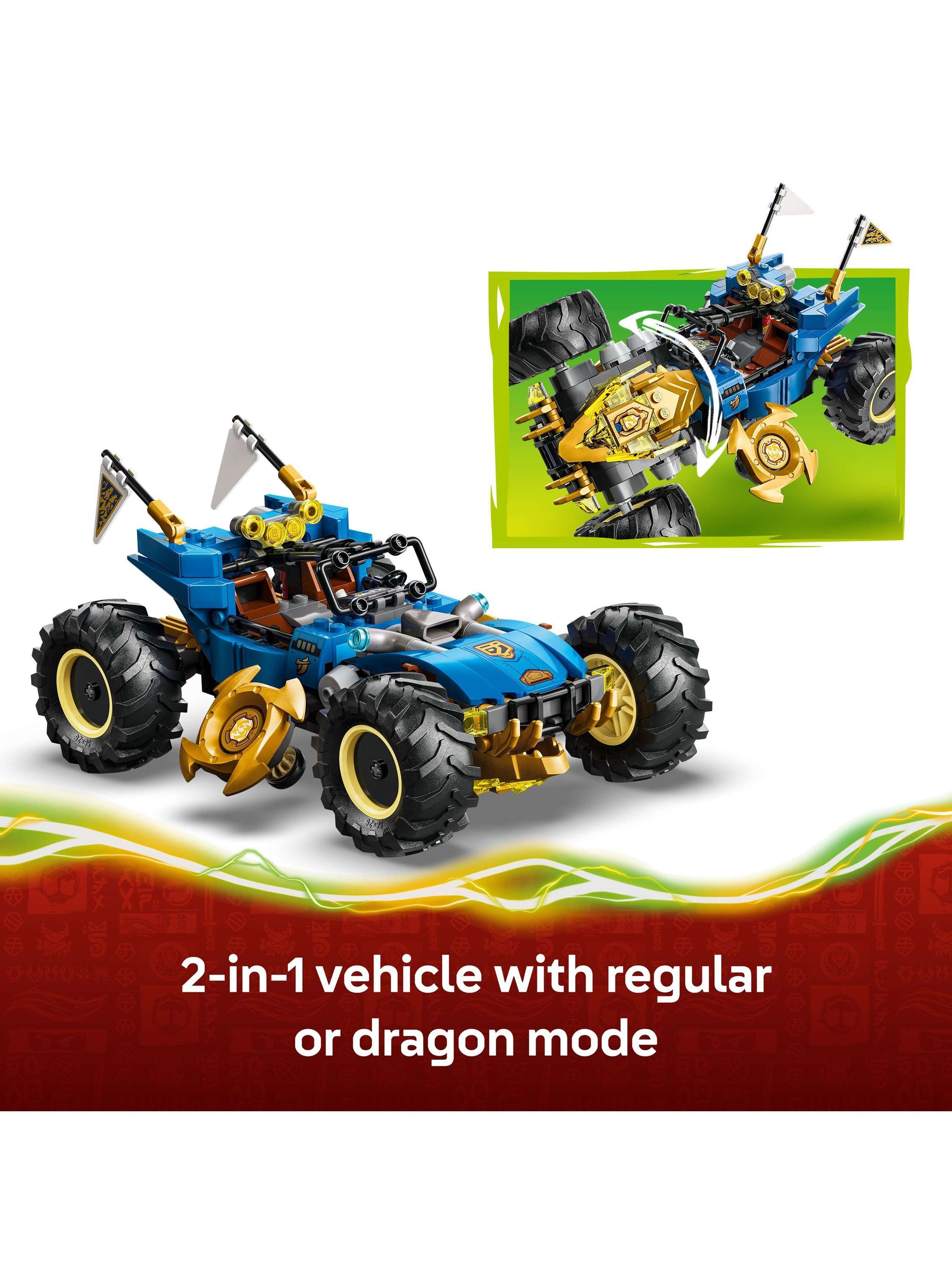 Ninjago 71856 Jay's Transforming Car Toy