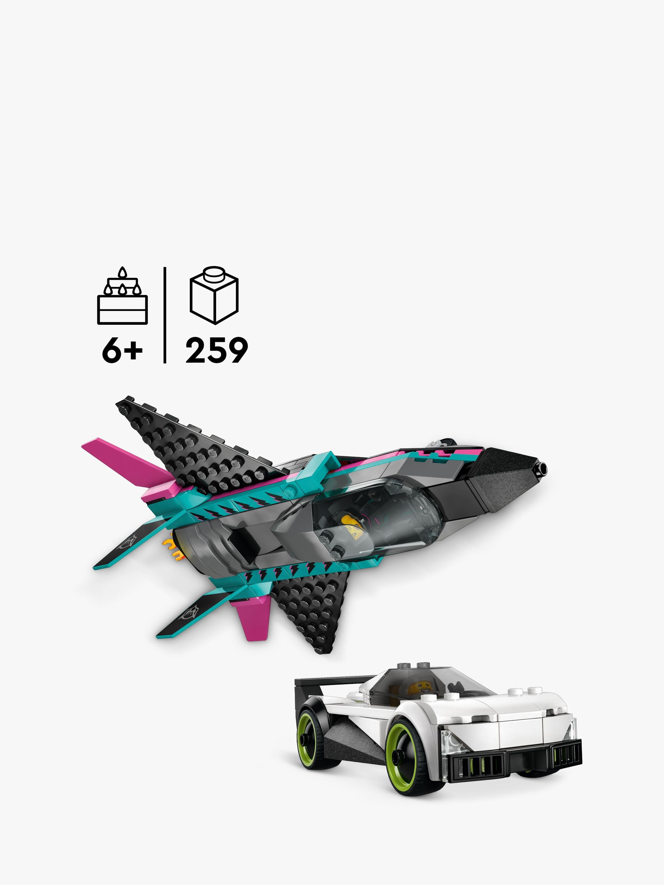 City 60489 Jet vs. Car Vehicle Toy Playset