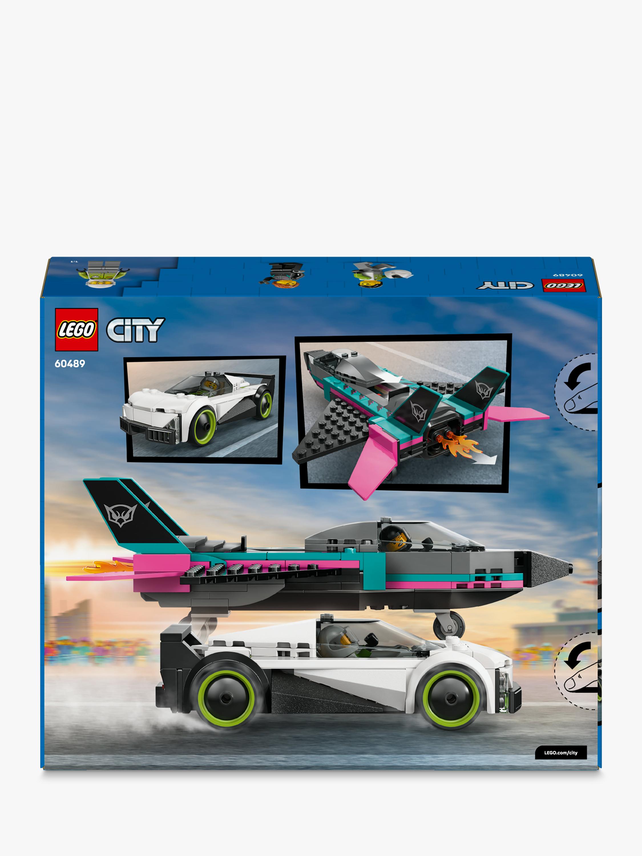 City 60489 Jet vs. Car Vehicle Toy Playset