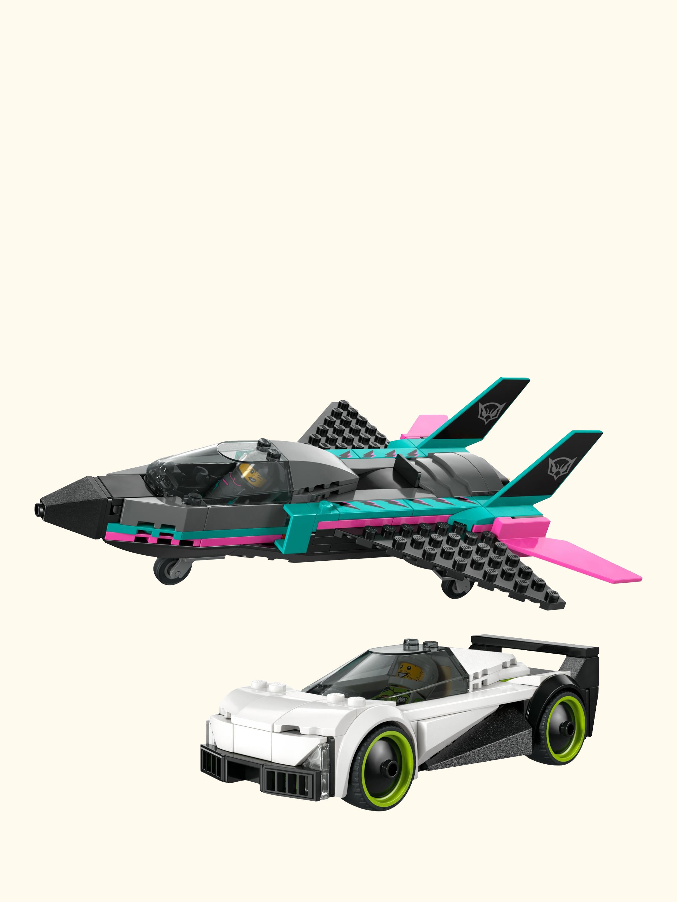 City 60489 Jet vs. Car Vehicle Toy Playset