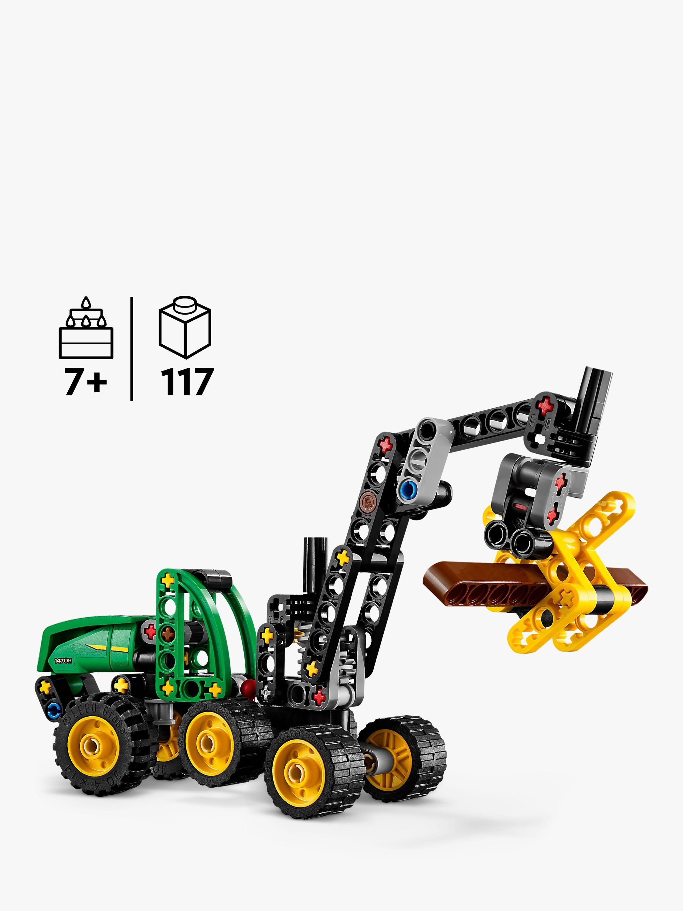 Technic 42218 John Deere 1470H Wheeled Harvester Construction Vehicle Toy
