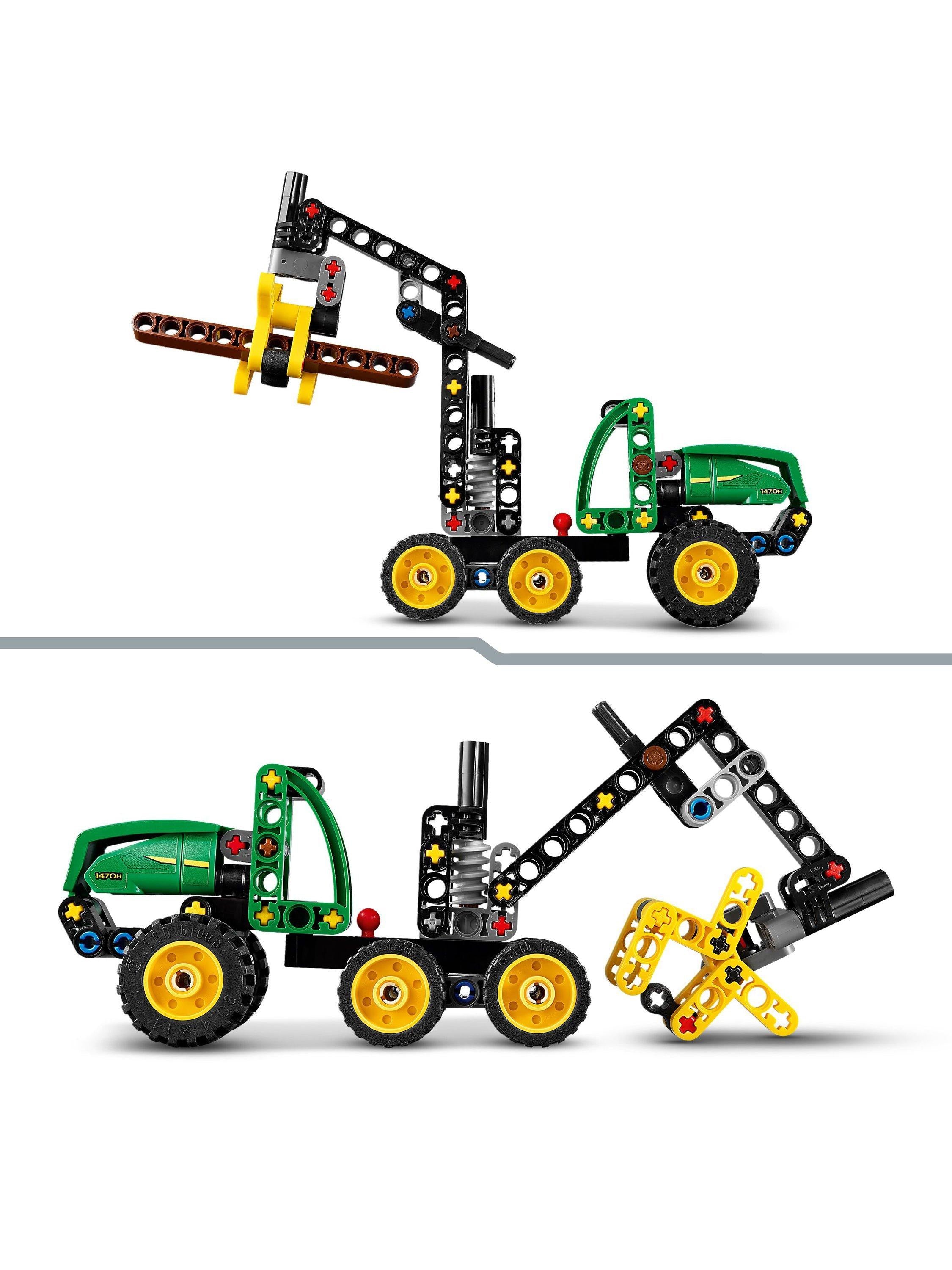 Technic 42218 John Deere 1470H Wheeled Harvester Construction Vehicle Toy