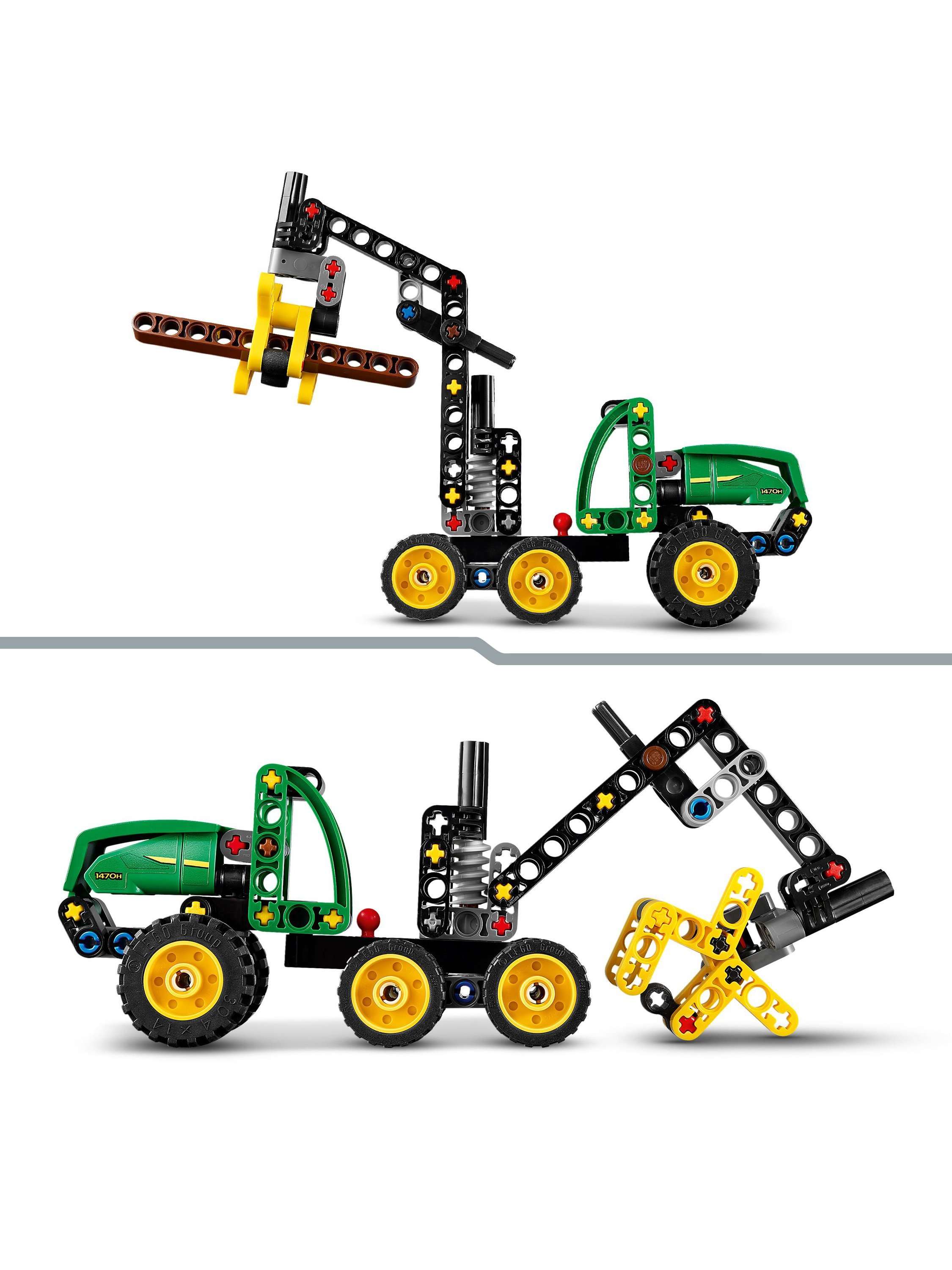 Technic 42218 John Deere 1470H Wheeled Harvester Construction Vehicle Toy