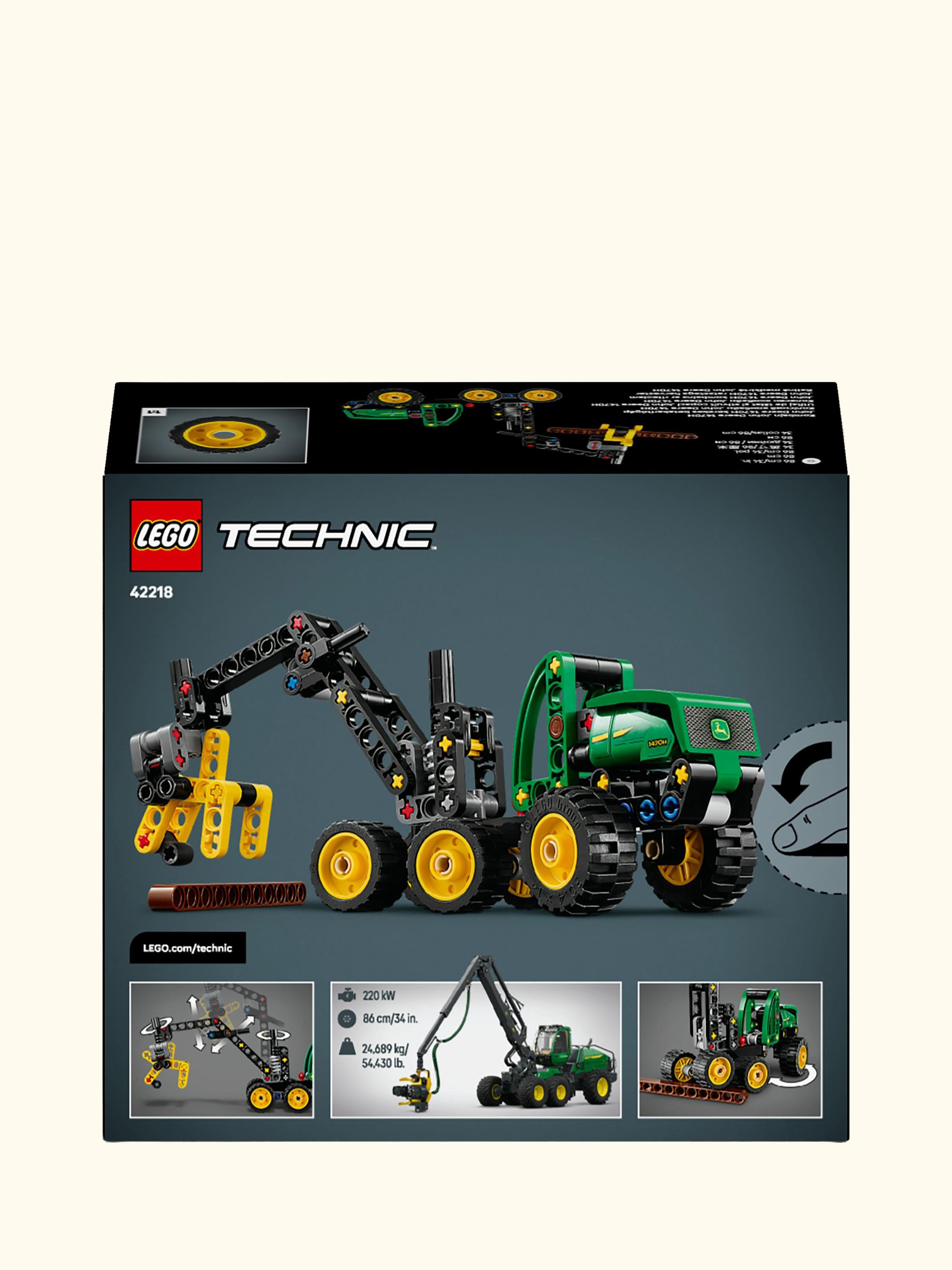 Technic 42218 John Deere 1470H Wheeled Harvester Construction Vehicle Toy