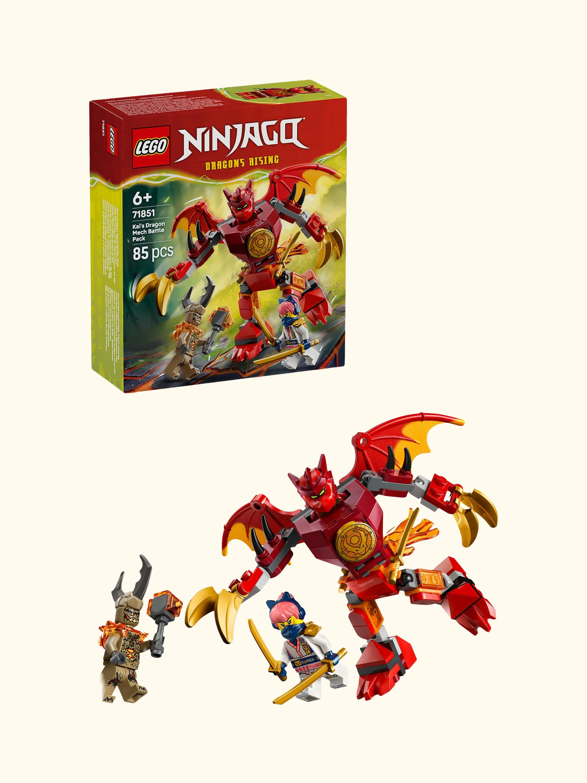 Ninjago 71851 Kai's Dragon Mech Battle Pack Ninja Toy