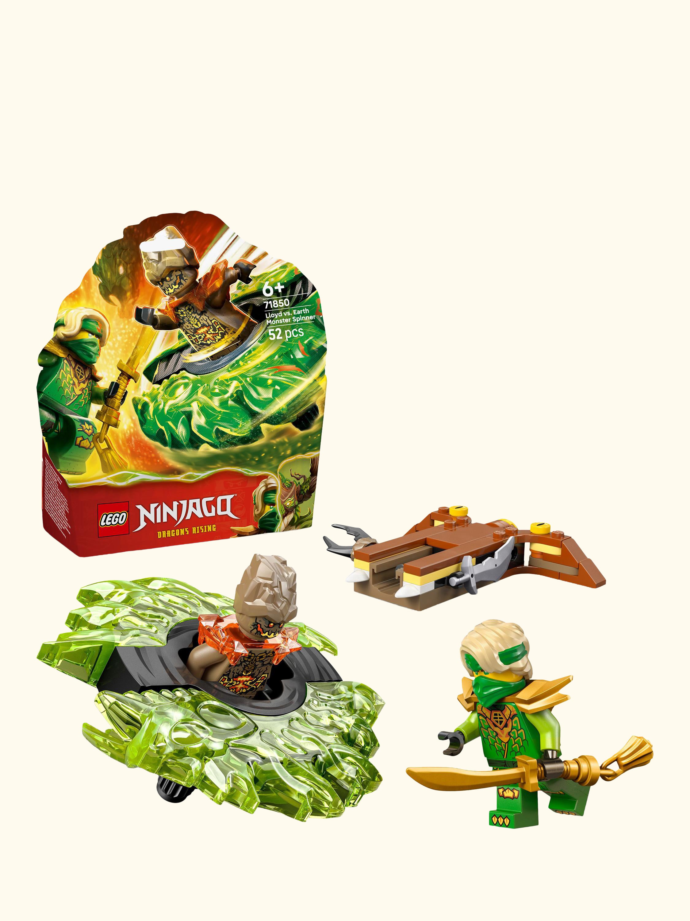 Ninjago 71850 Lloyd vs. Earth Monster Spinner Battling Tops Toy