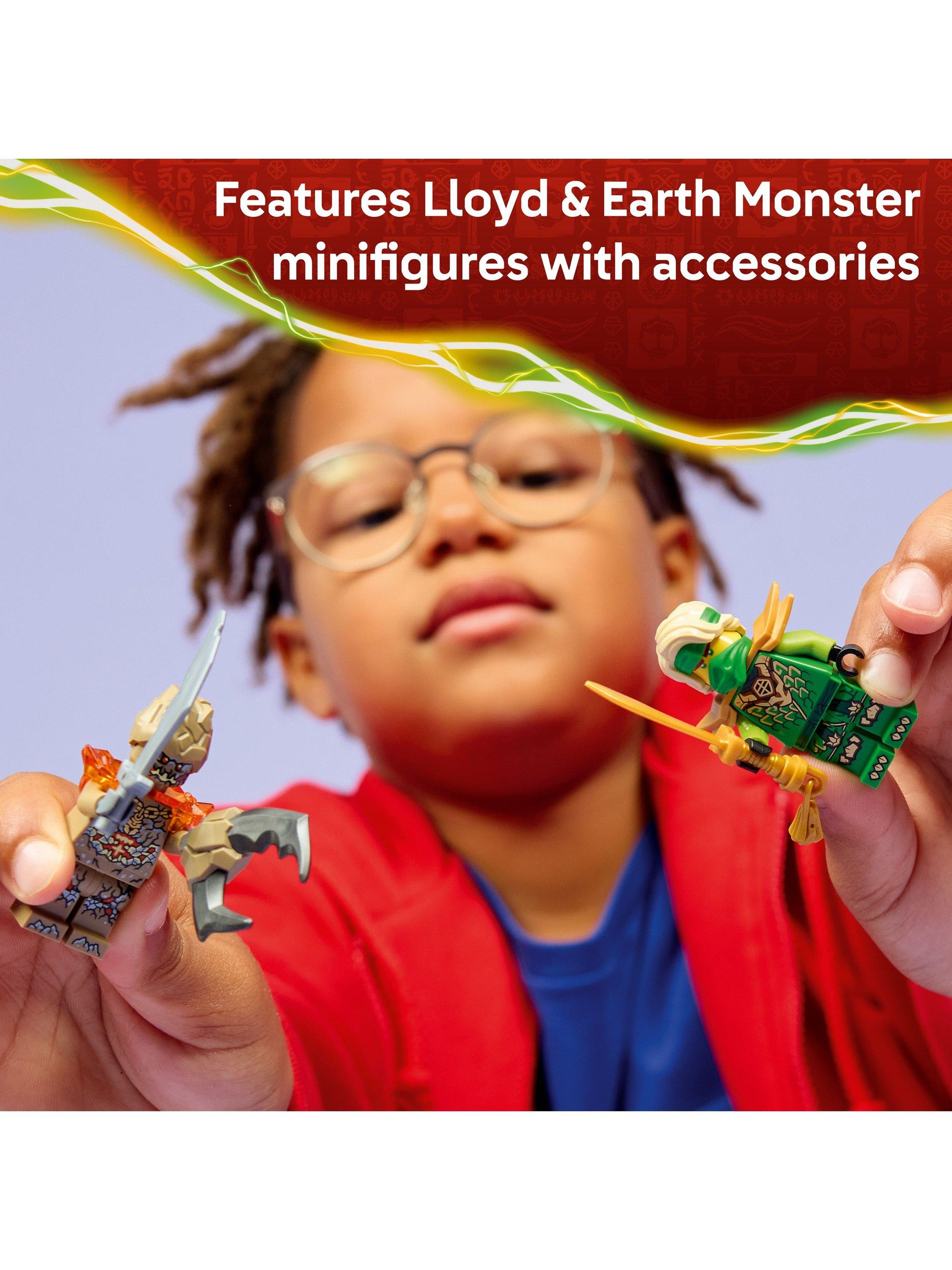 Ninjago 71850 Lloyd vs. Earth Monster Spinner Battling Tops Toy