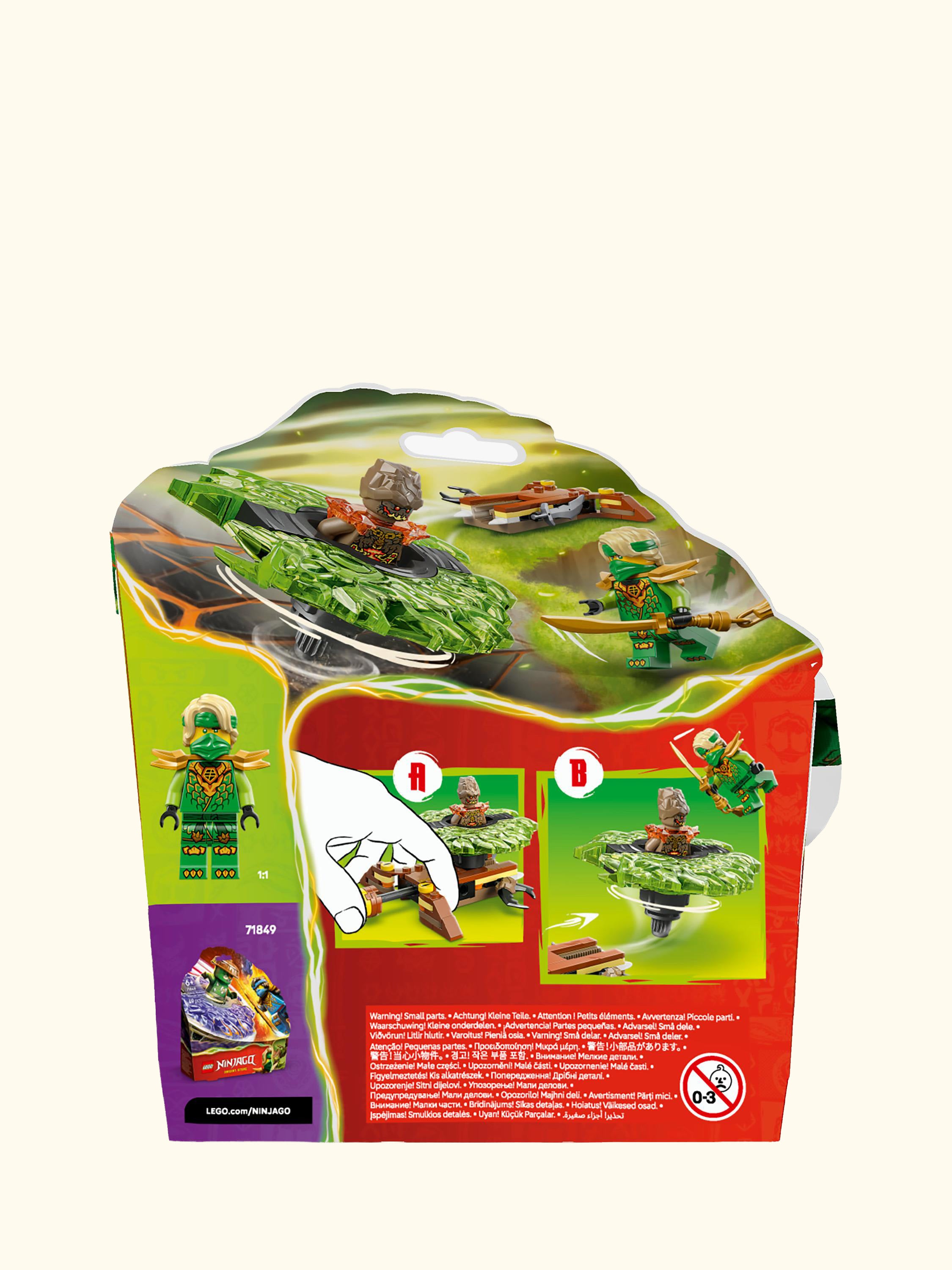 Ninjago 71850 Lloyd vs. Earth Monster Spinner Battling Tops Toy