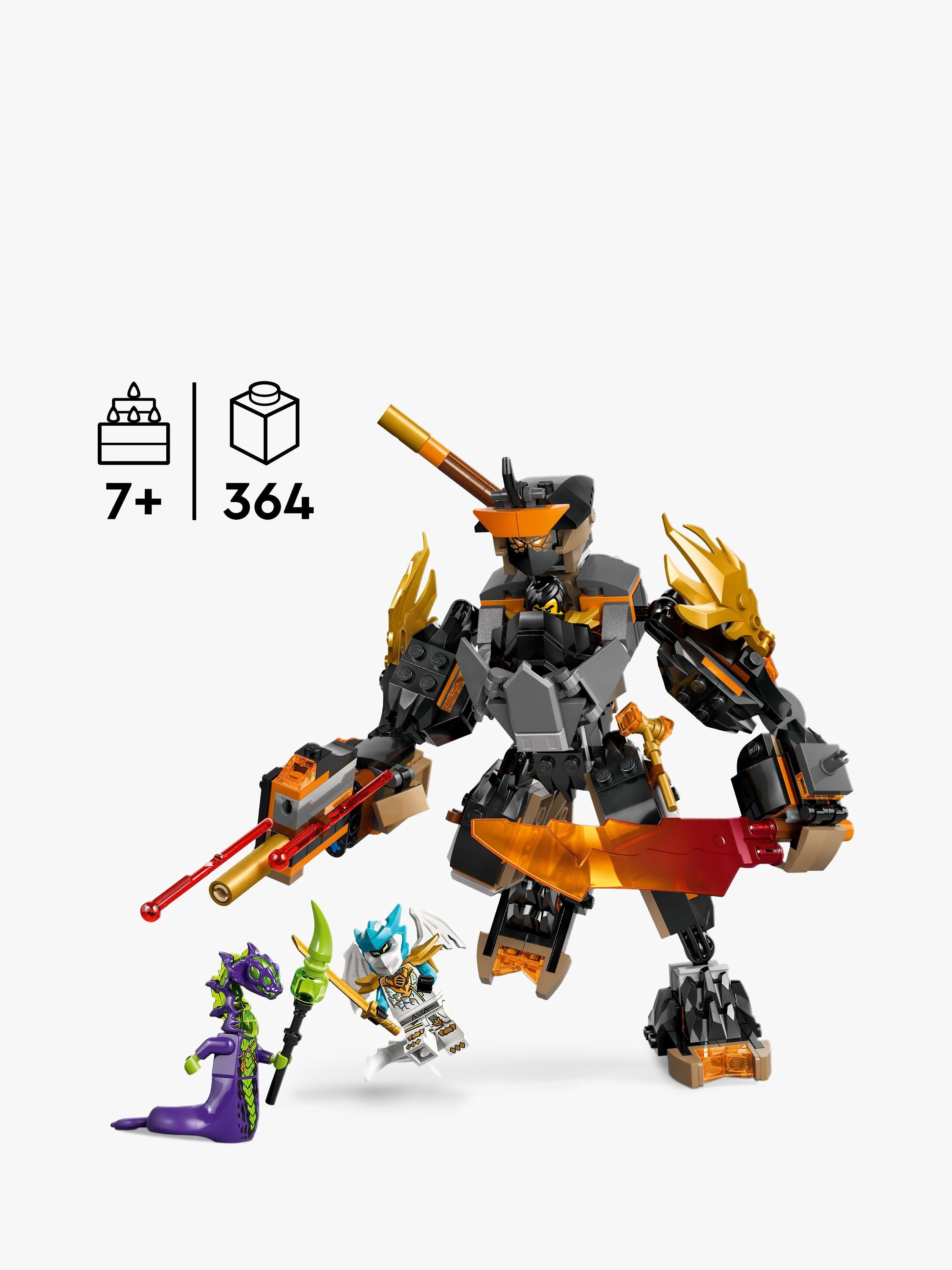 Ninjago 71854 Cole's Mission Mech & Dragon Zane Ninja Toy