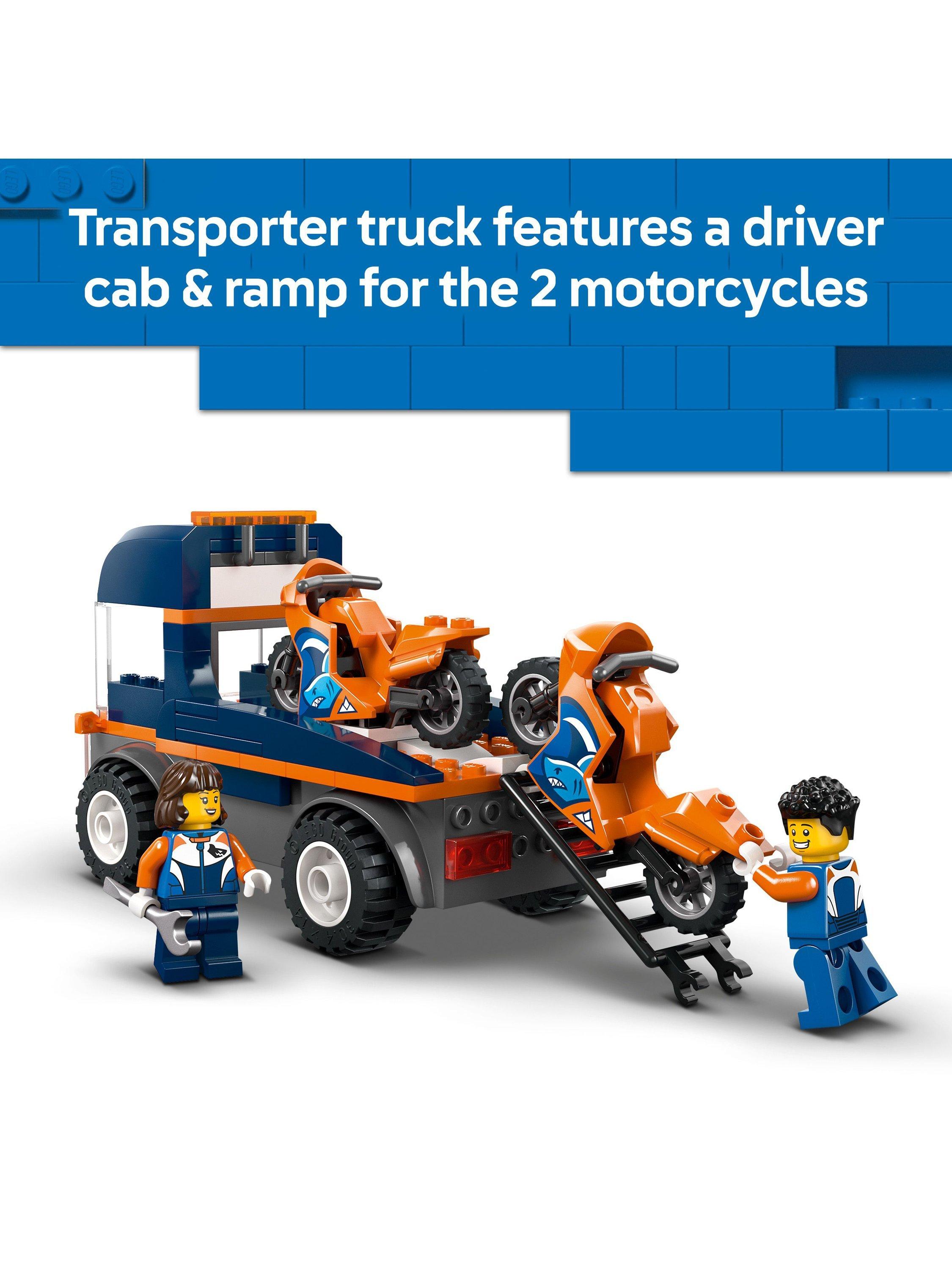 City 60491 Motorcycle Transporter Toy Building Kit