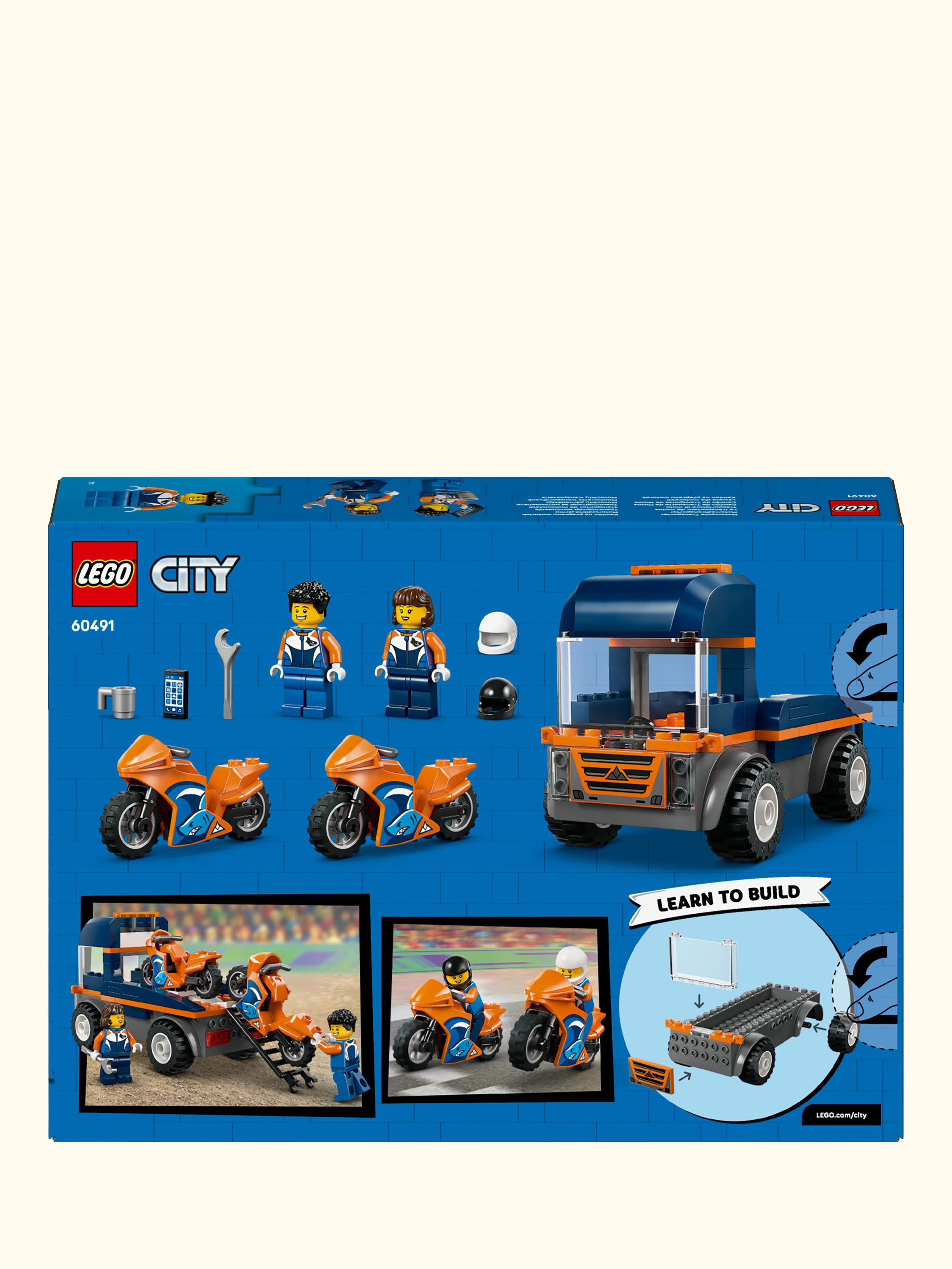 City 60491 Motorcycle Transporter Toy Building Kit