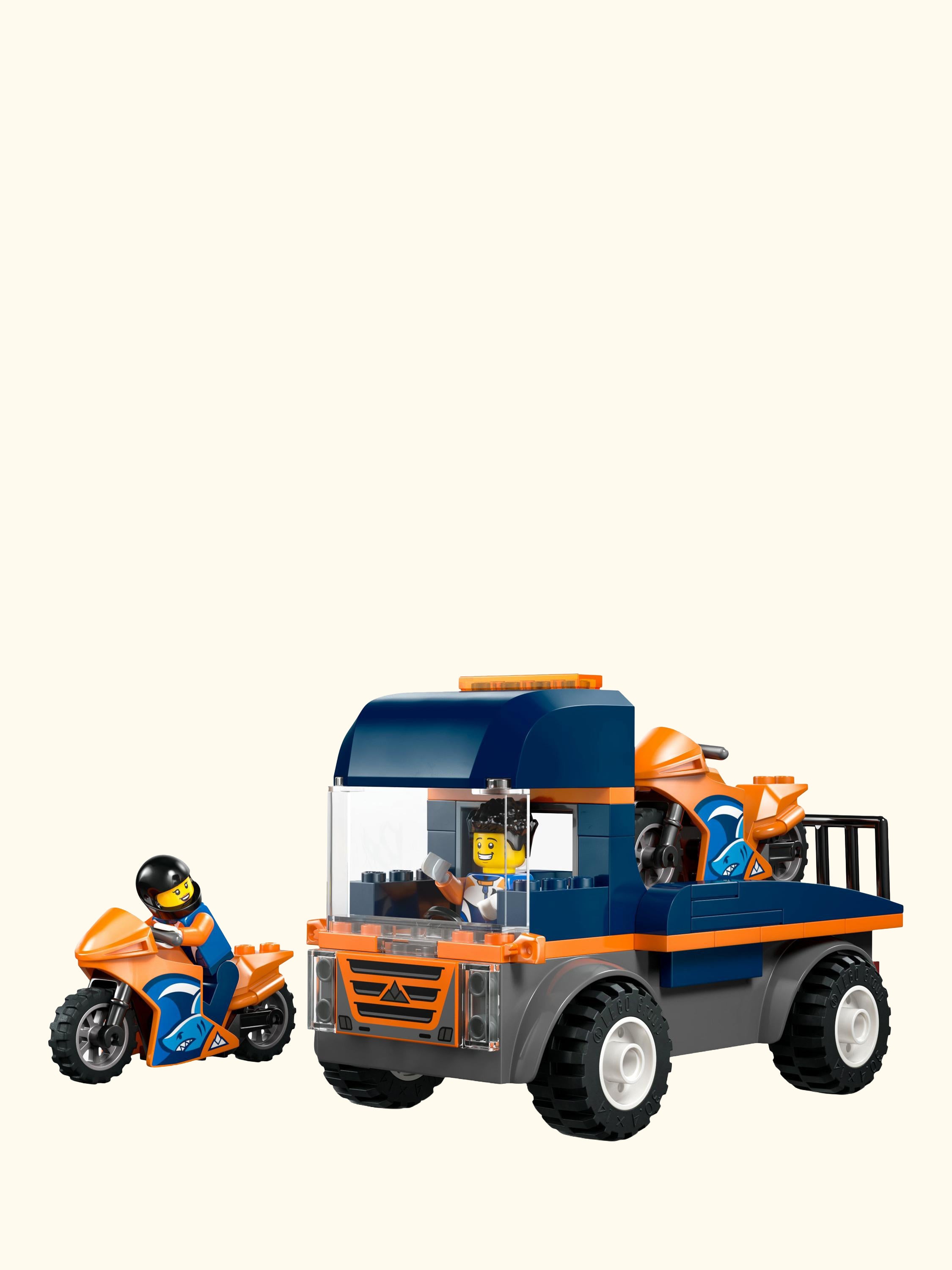 City 60491 Motorcycle Transporter Toy Building Kit