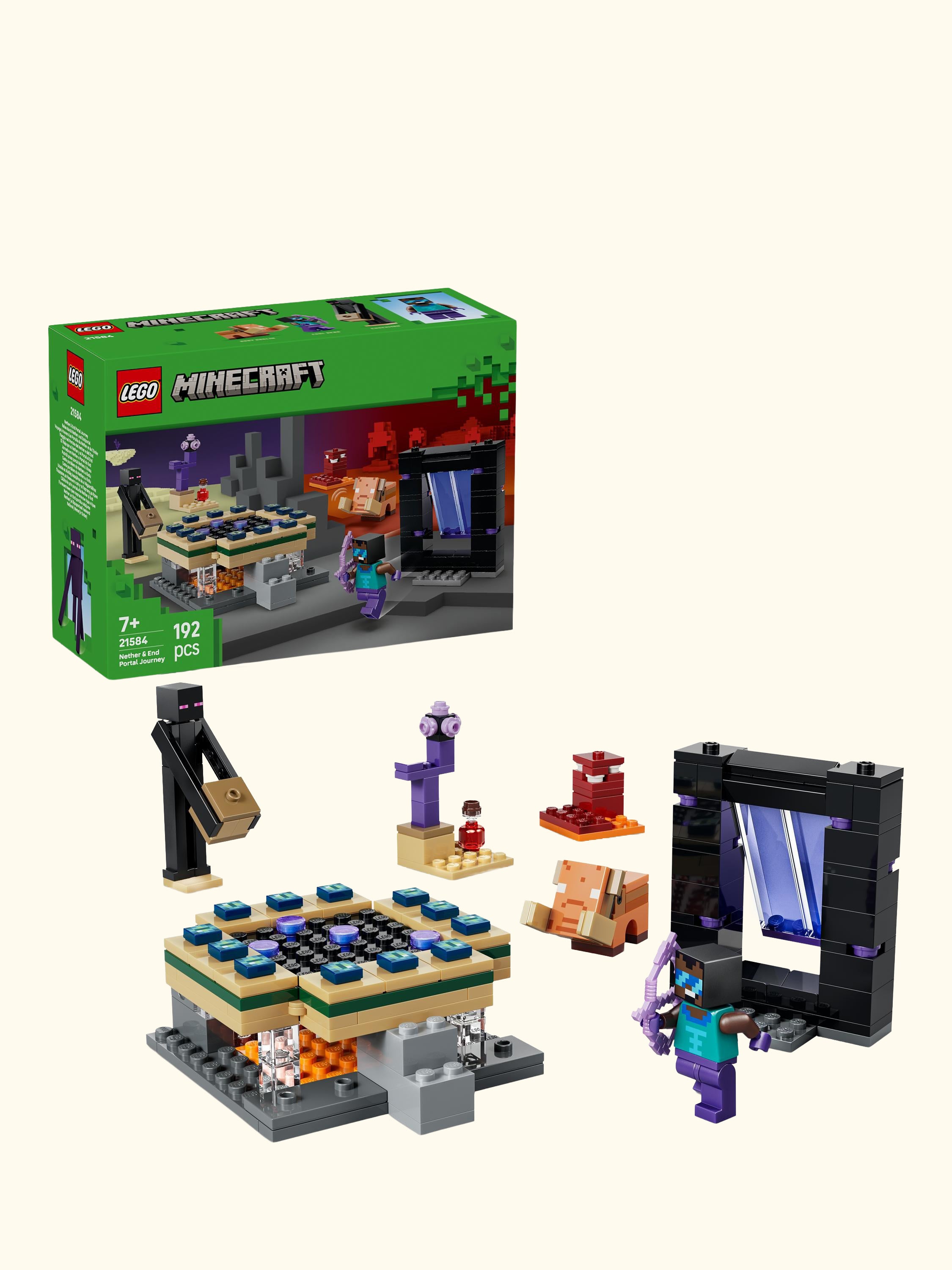 Minecraft 21584 Nether & End Portal Journey Building Toy