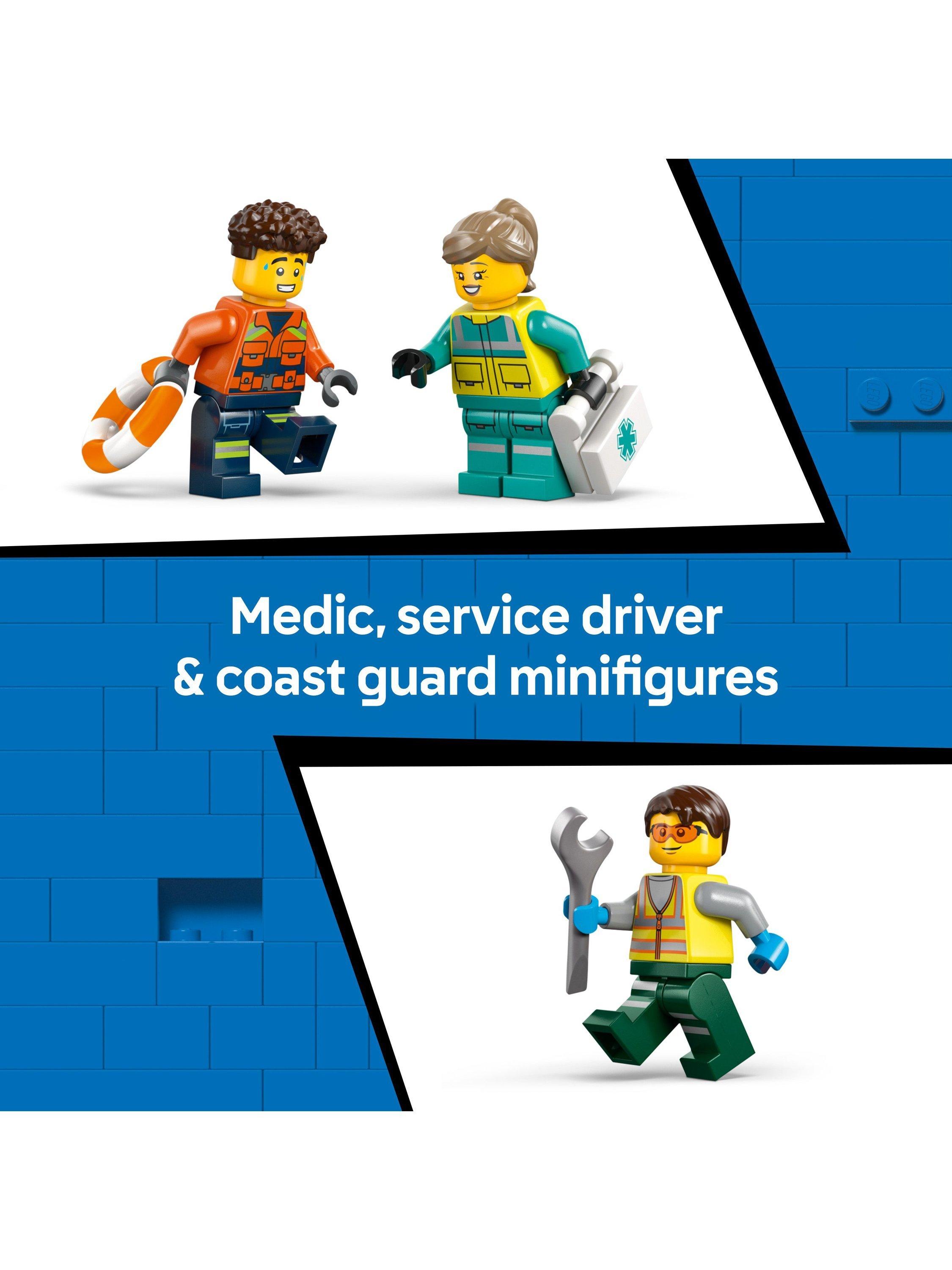 City 60505 Airplane, Service Truck & Hovercraft Remix Set