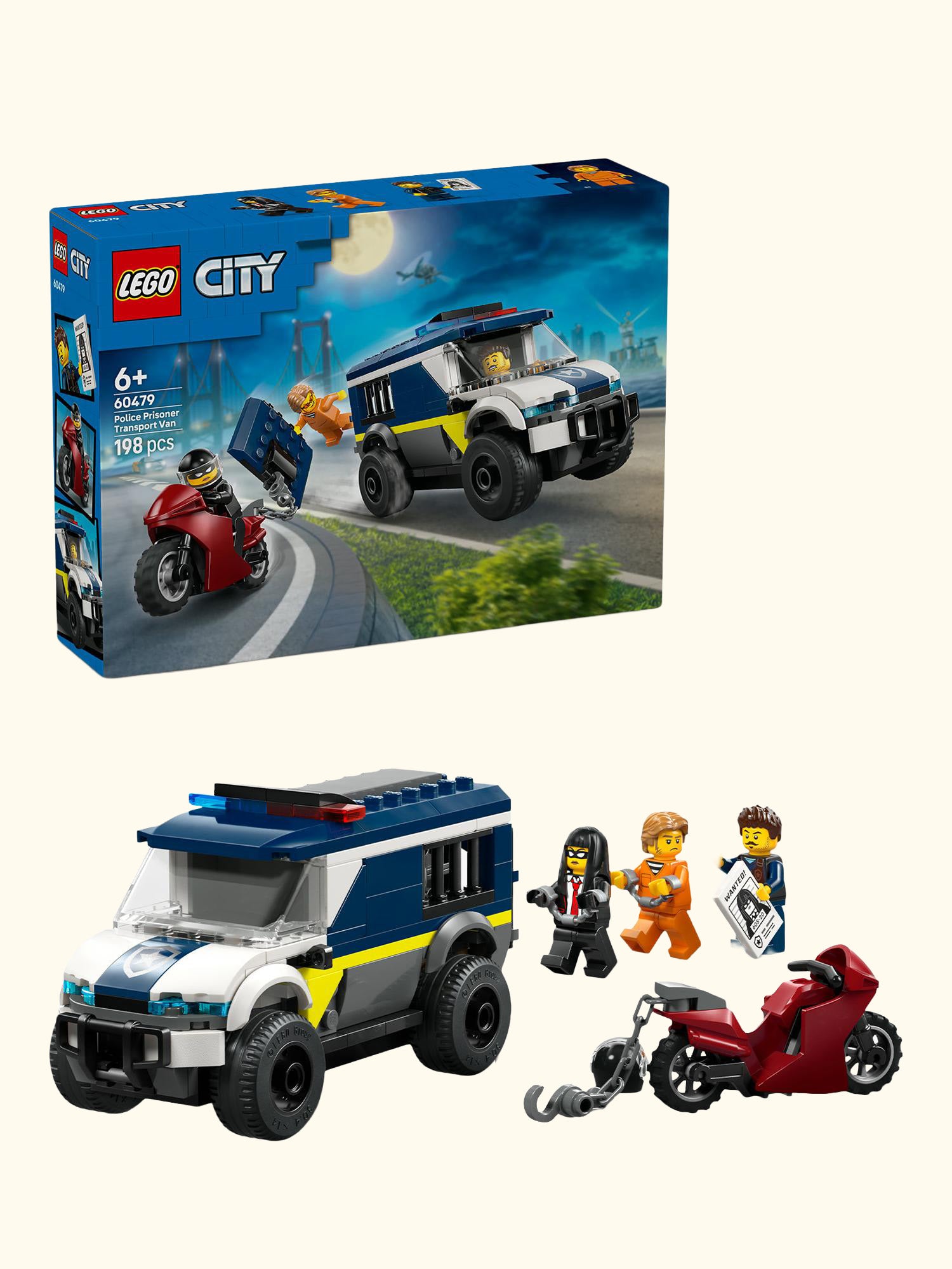 City 60479 Police Prisoner Transport Van Building Set