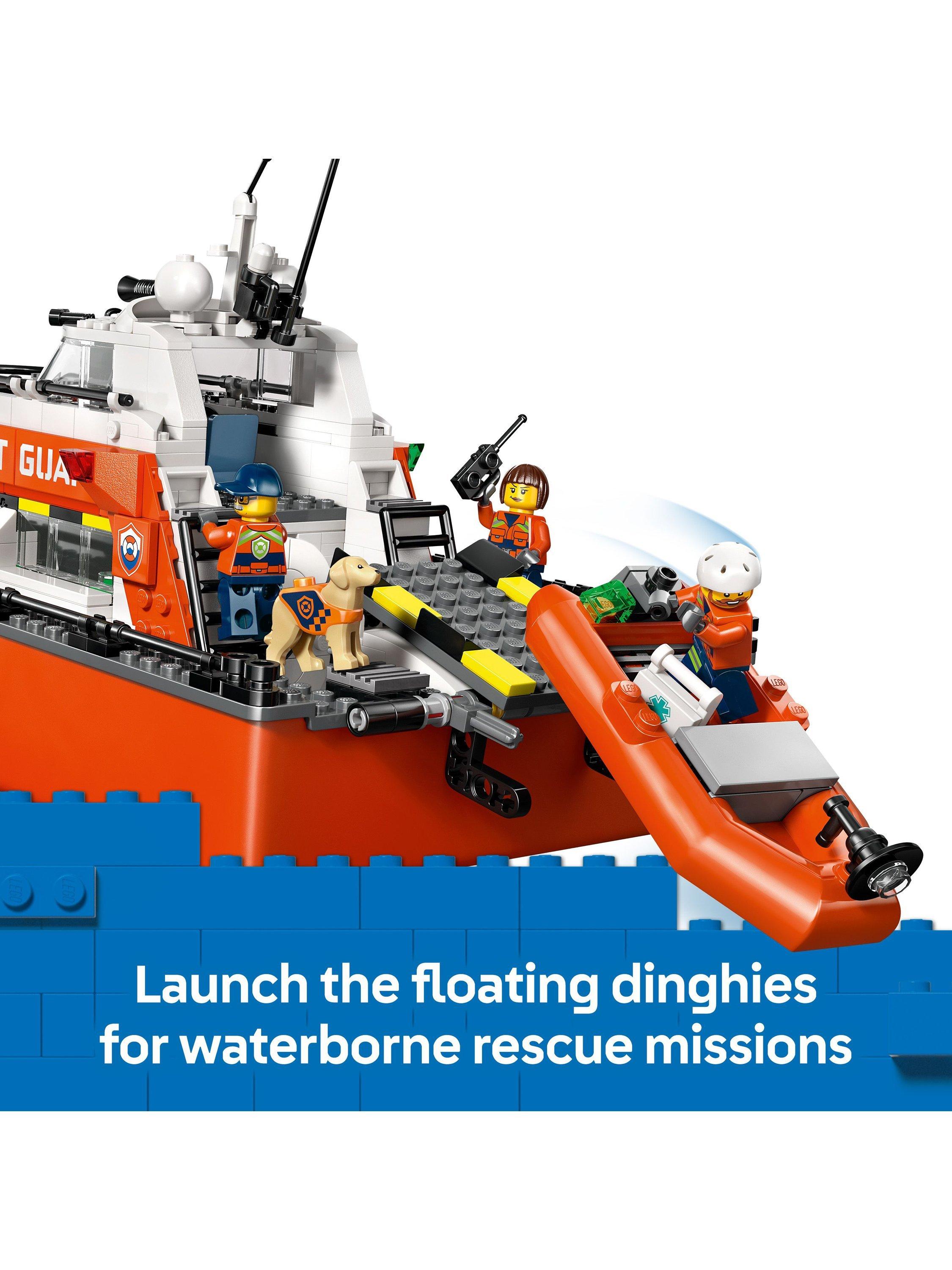 City 60504 Coast Guard Rescue Boat & Helicopter Building Kit