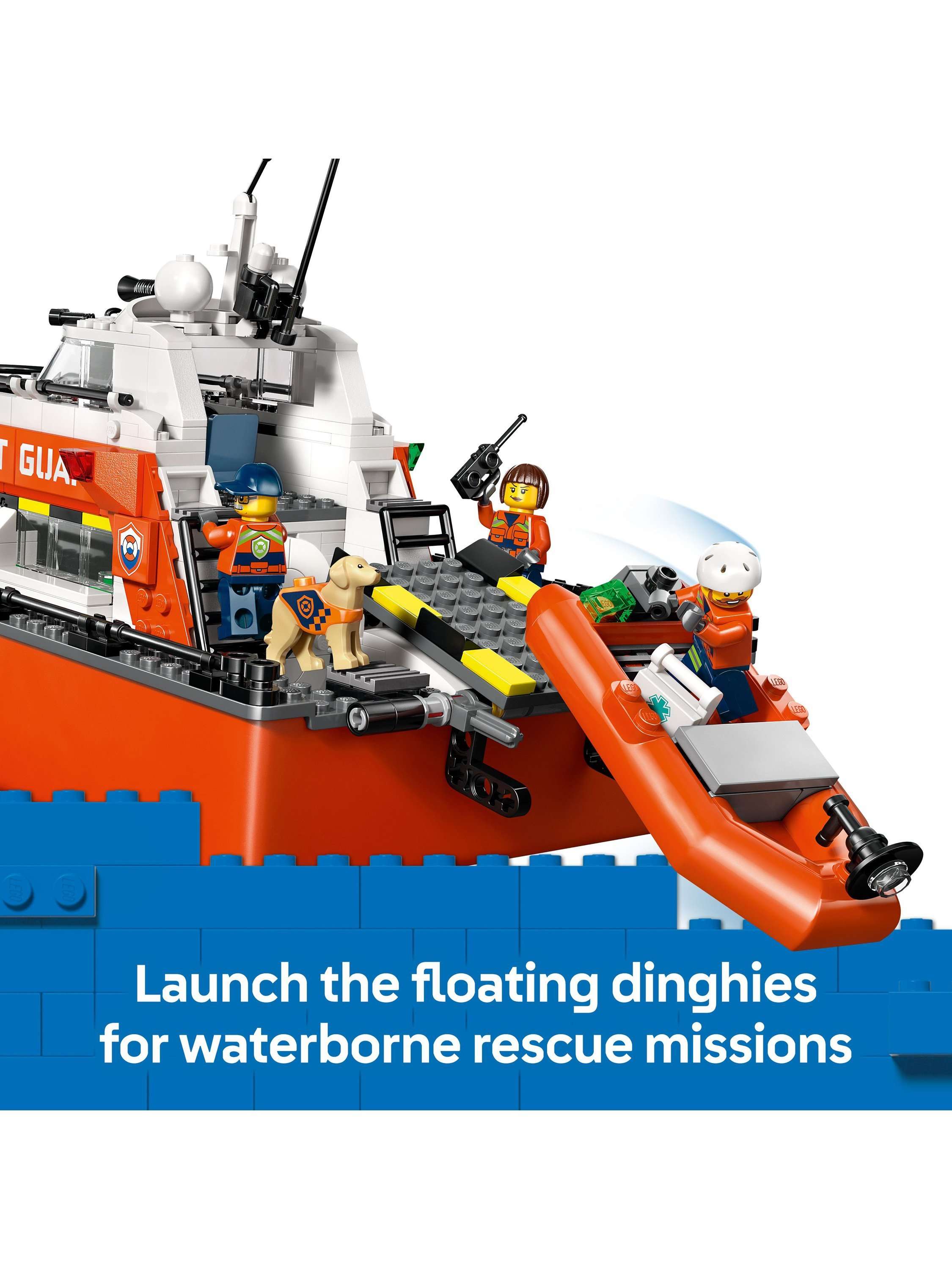 City 60504 Coast Guard Rescue Boat & Helicopter Building Kit