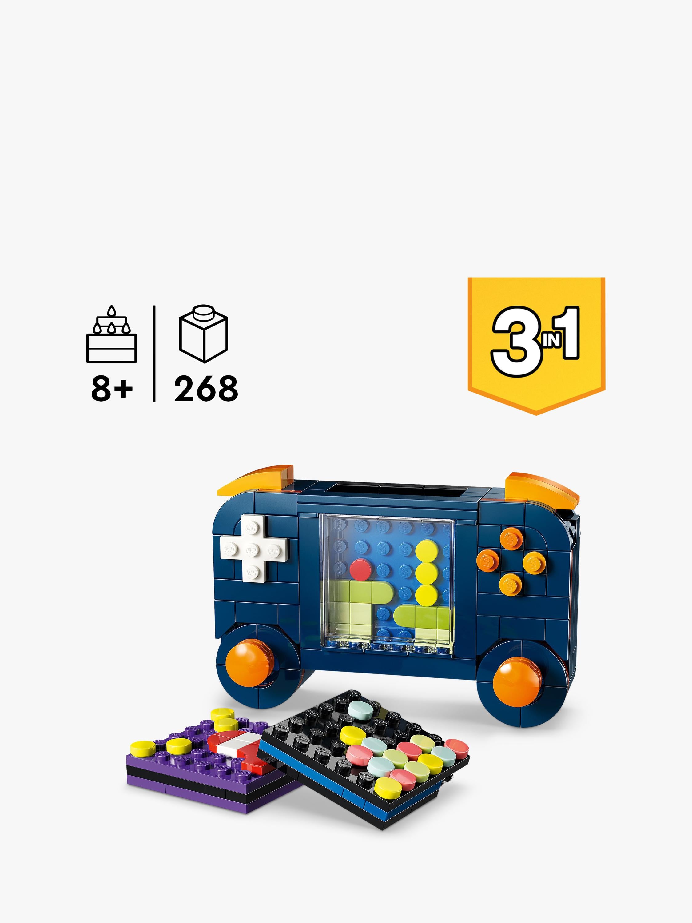 Creator 31380 Retro Gaming Console 3-in-1 Building Toy