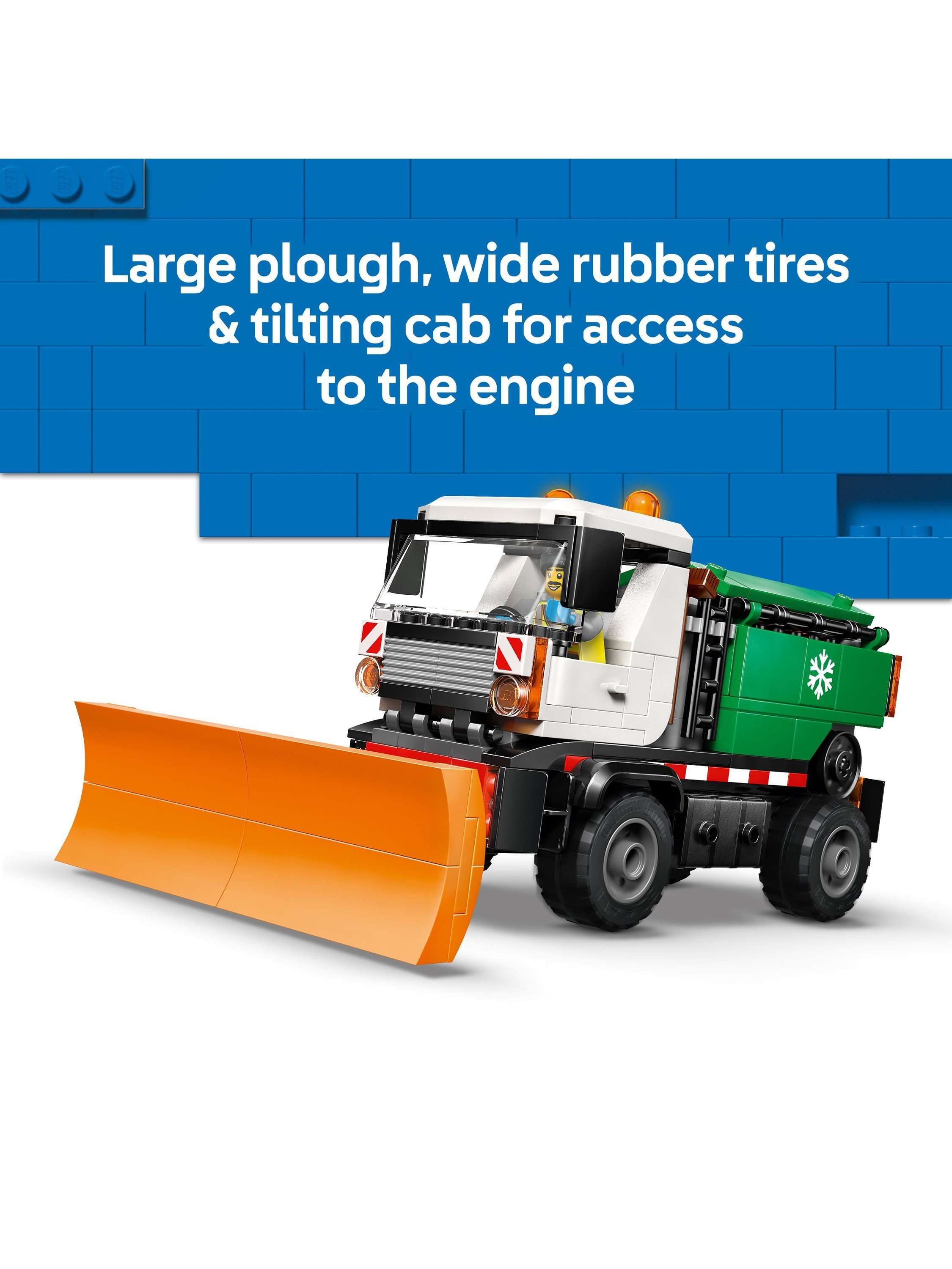 City 60490 Snowplough Truck Toy Building Set