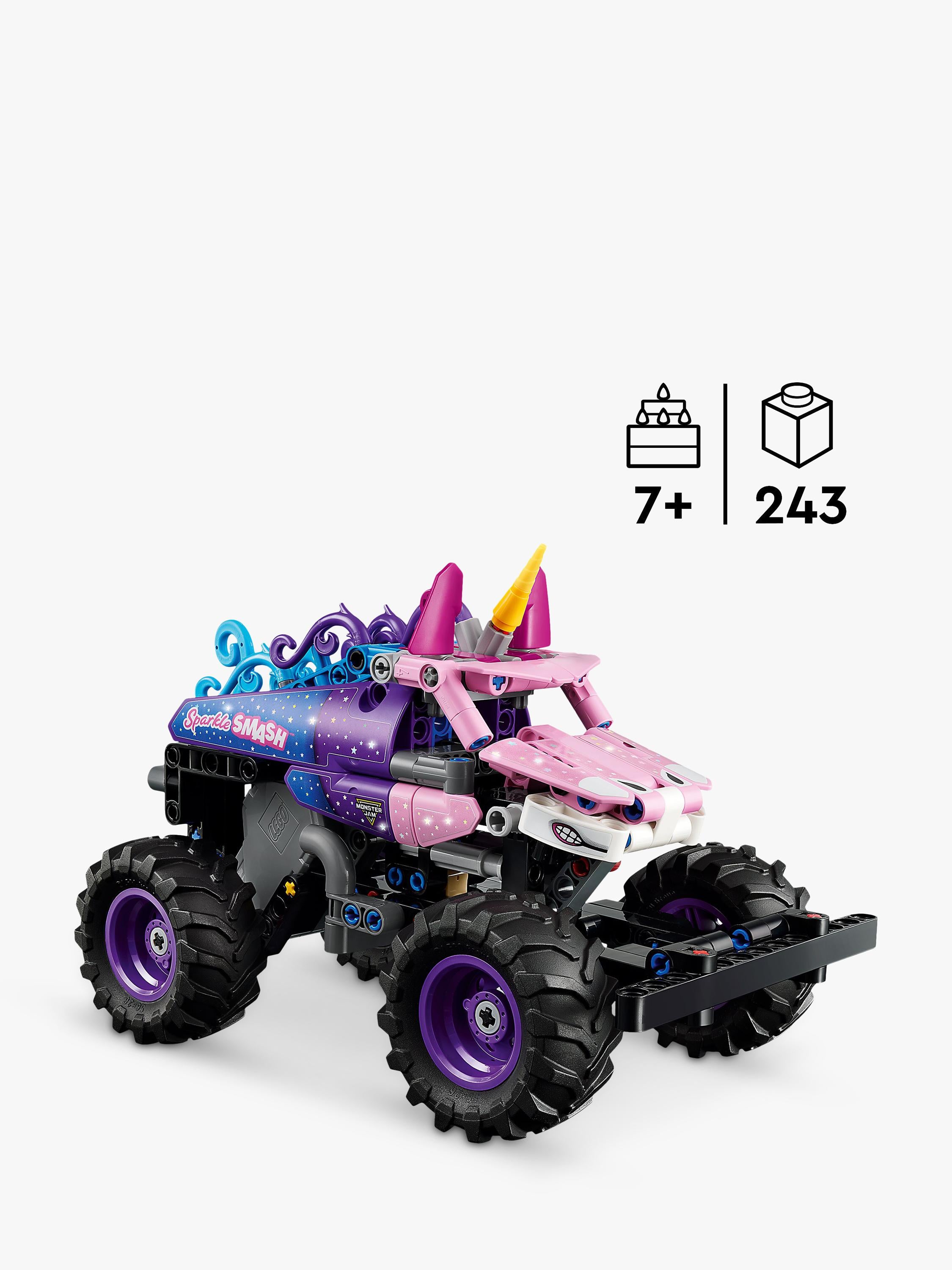 Technic 42220 Monster Jam Sparkle Smash Pull-Back Truck