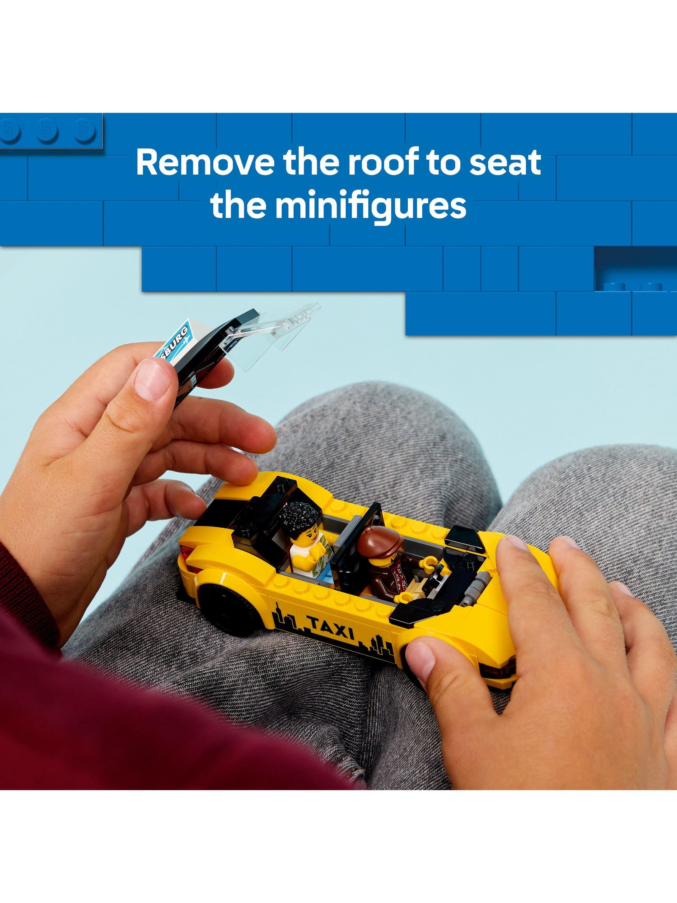 City 60487 Yellow Taxi Model Car Playset