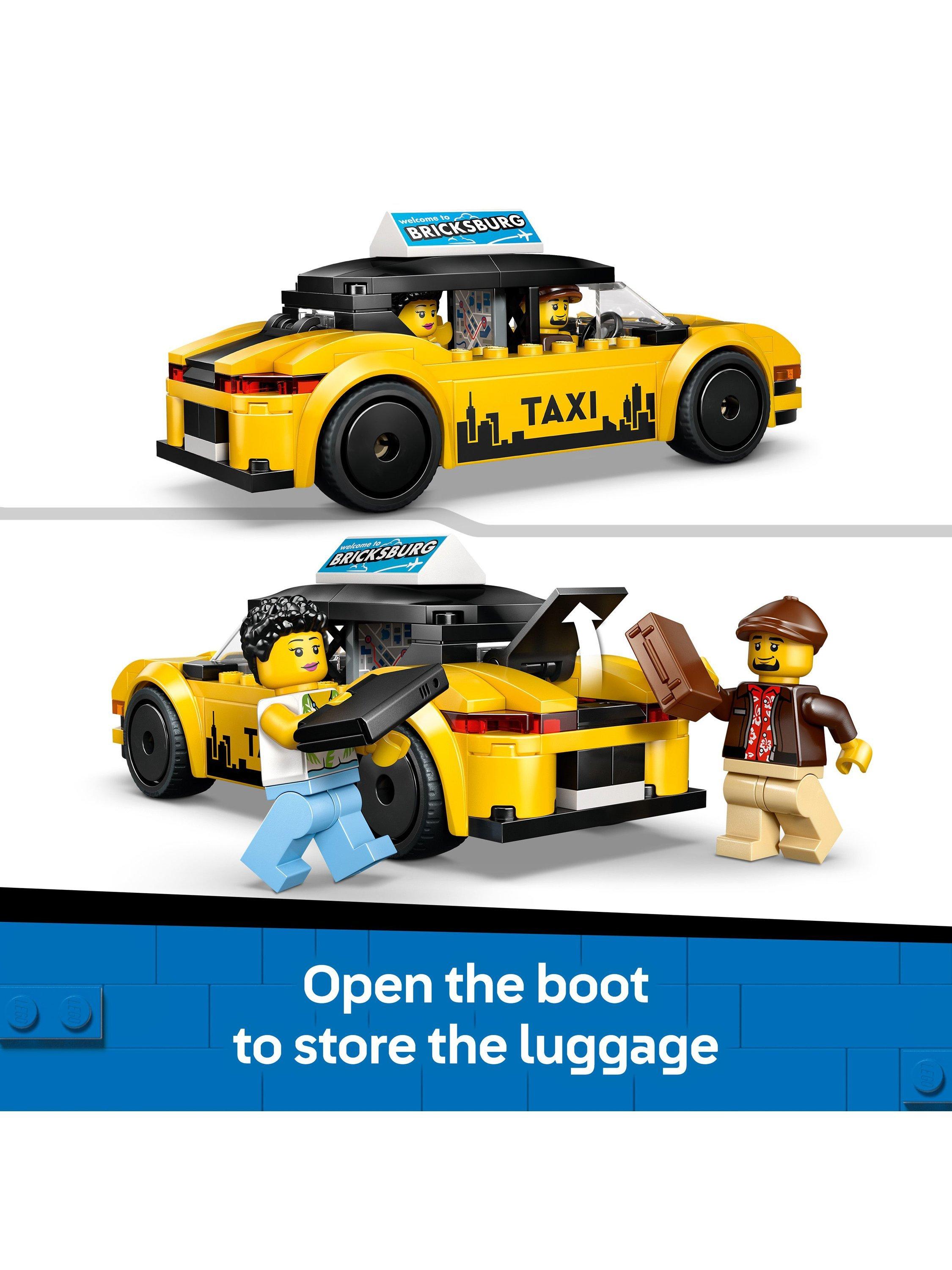 City 60487 Yellow Taxi Model Car Playset