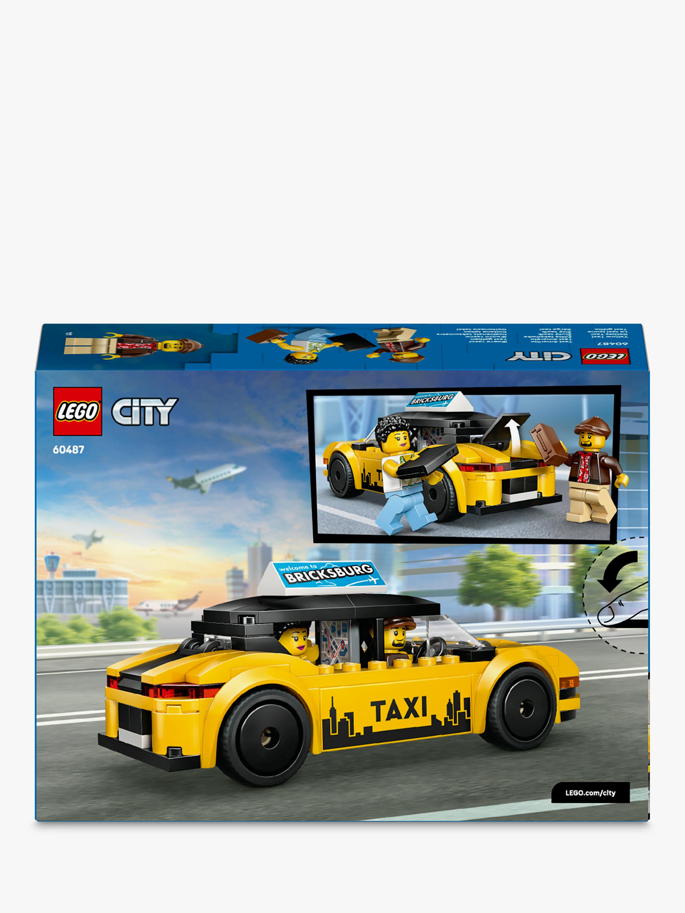 City 60487 Yellow Taxi Model Car Playset