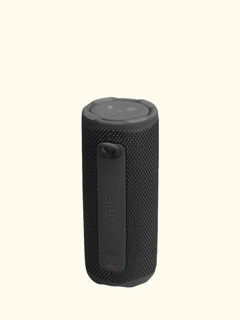 Grip Bluetooth Waterproof Portable Speaker with Ambient Light, Black