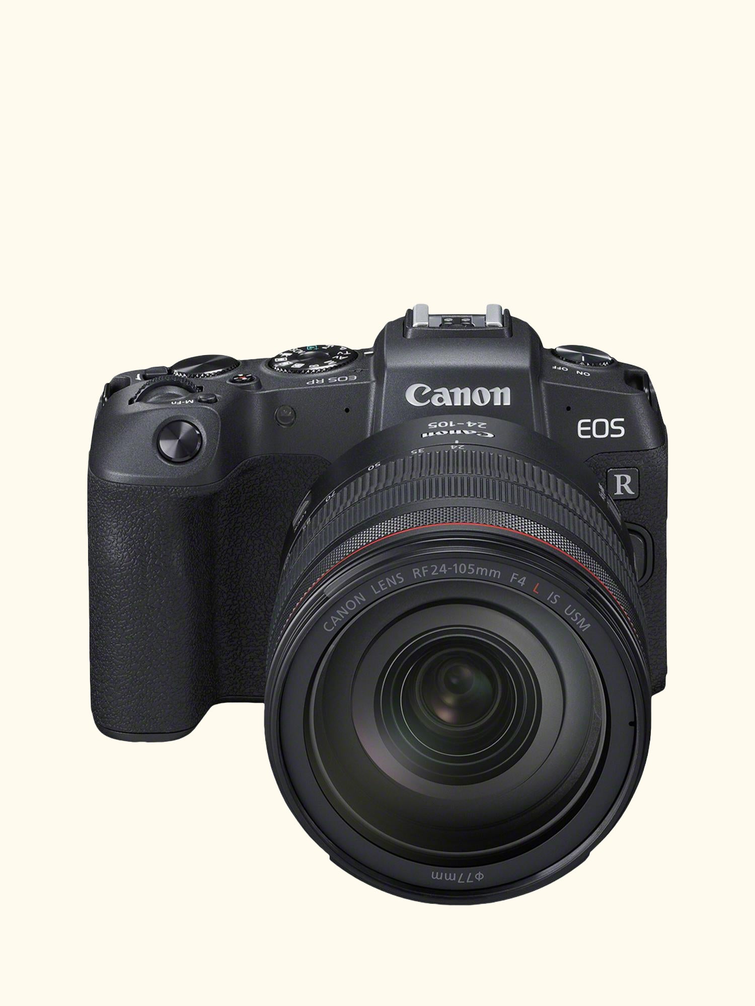 EOS RP Compact System Camera with RF 24-105mm IS STM Lens, 4K Ultra HD, 26.2MP, Wi-Fi, Bluetooth, OLED EVF, 3" Vari-Angle Touch Screen, Black