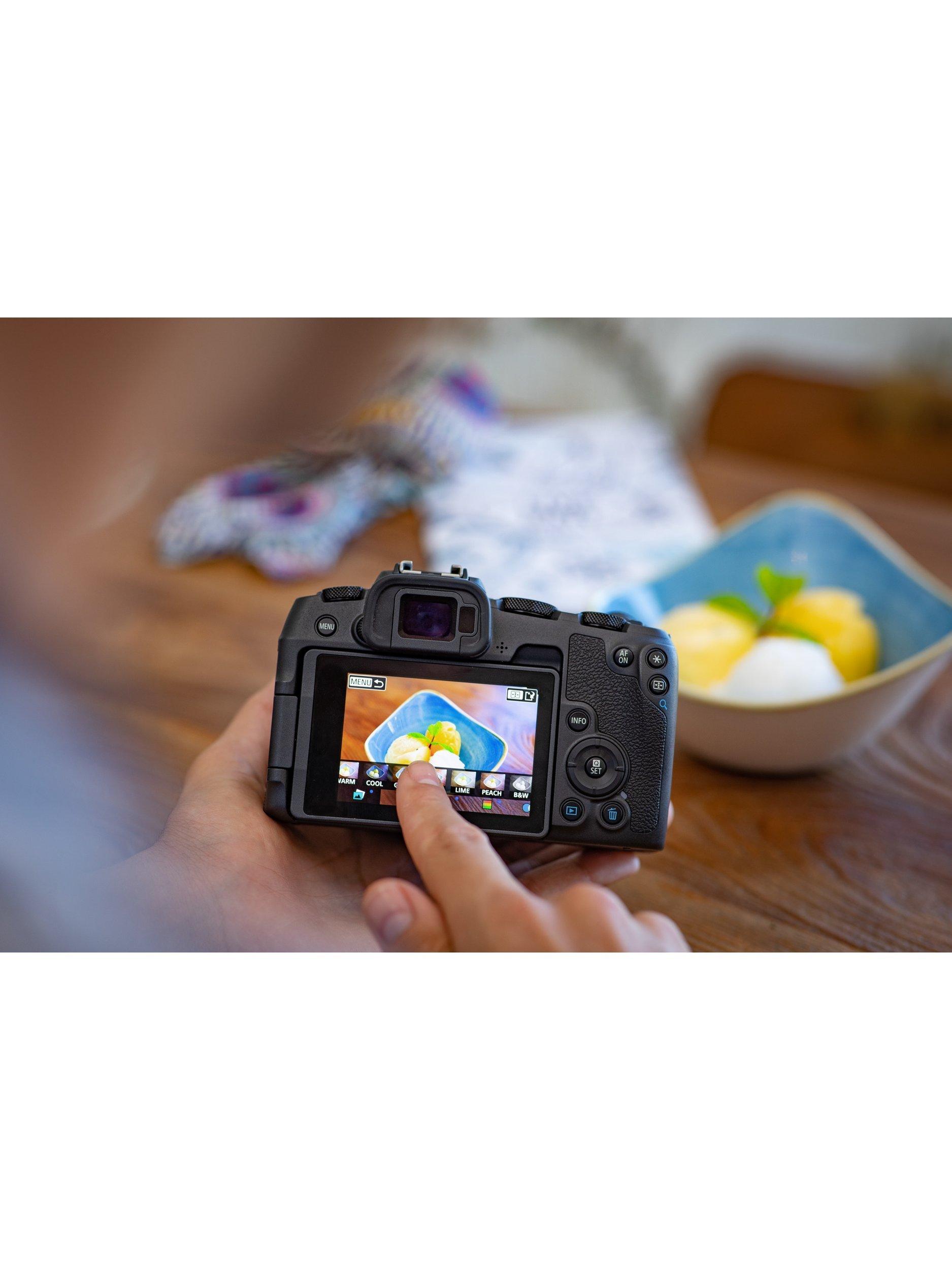EOS RP Compact System Camera with RF 24-105mm IS STM Lens, 4K Ultra HD, 26.2MP, Wi-Fi, Bluetooth, OLED EVF, 3" Vari-Angle Touch Screen, Black