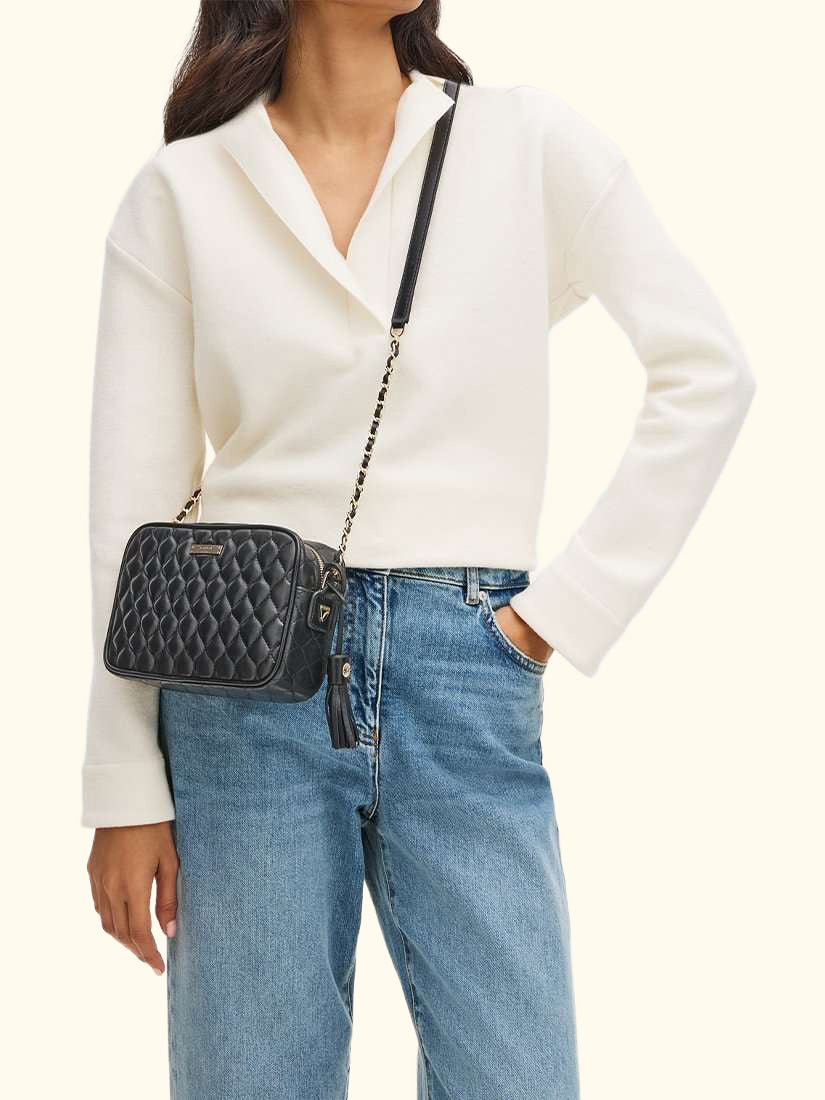 Alice Leather Crossbody Camera Bag