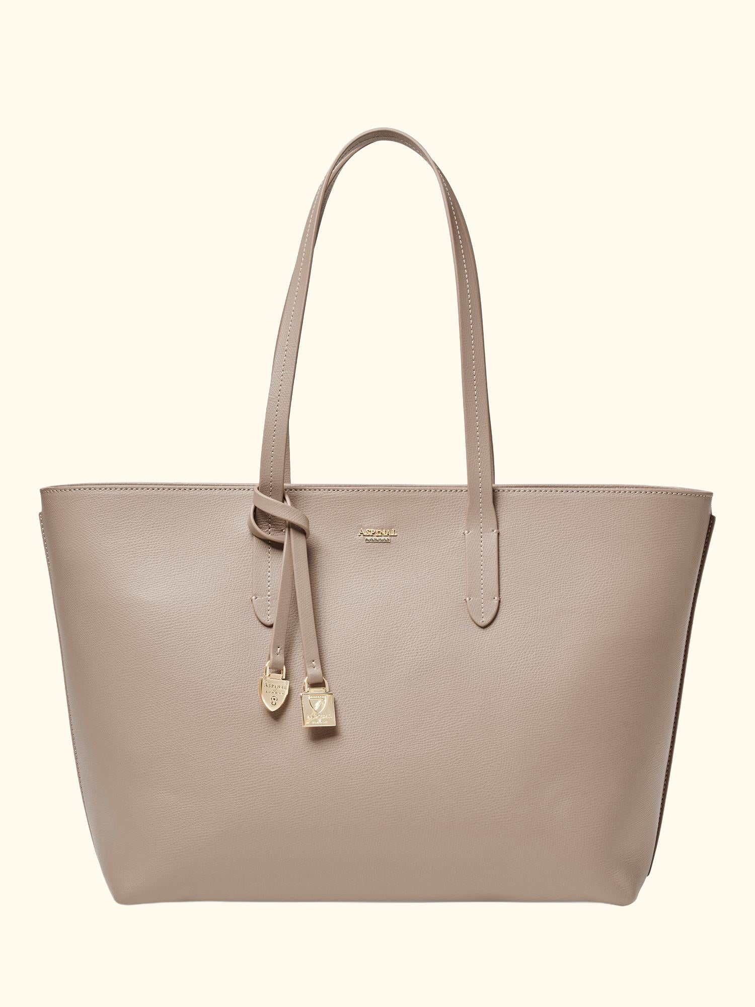 East West Leather Tote Bag