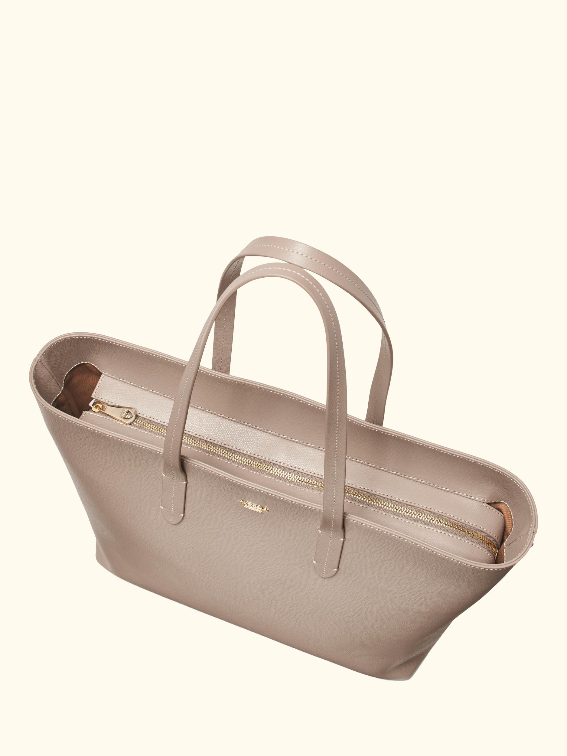 East West Leather Tote Bag
