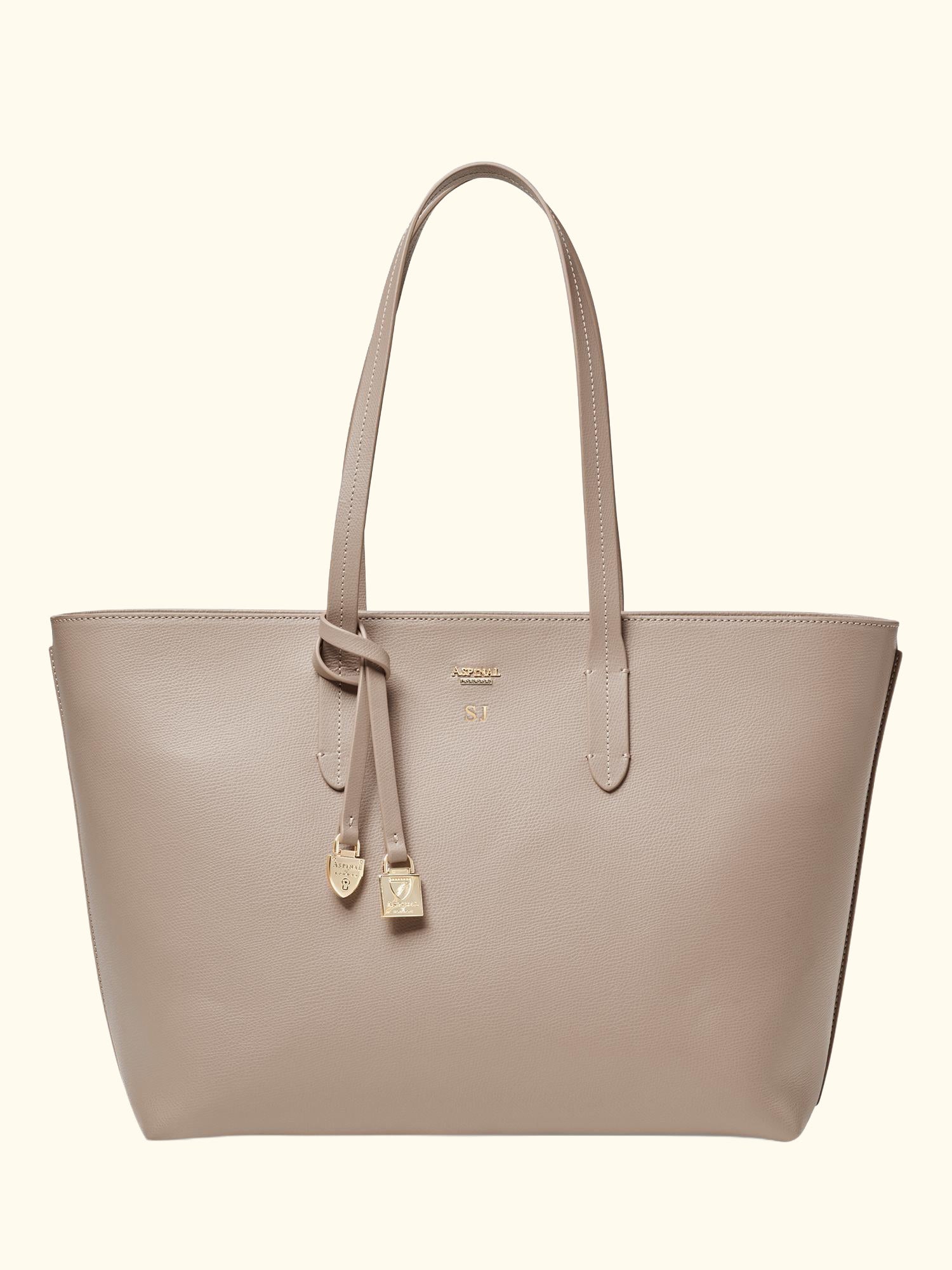 East West Leather Tote Bag