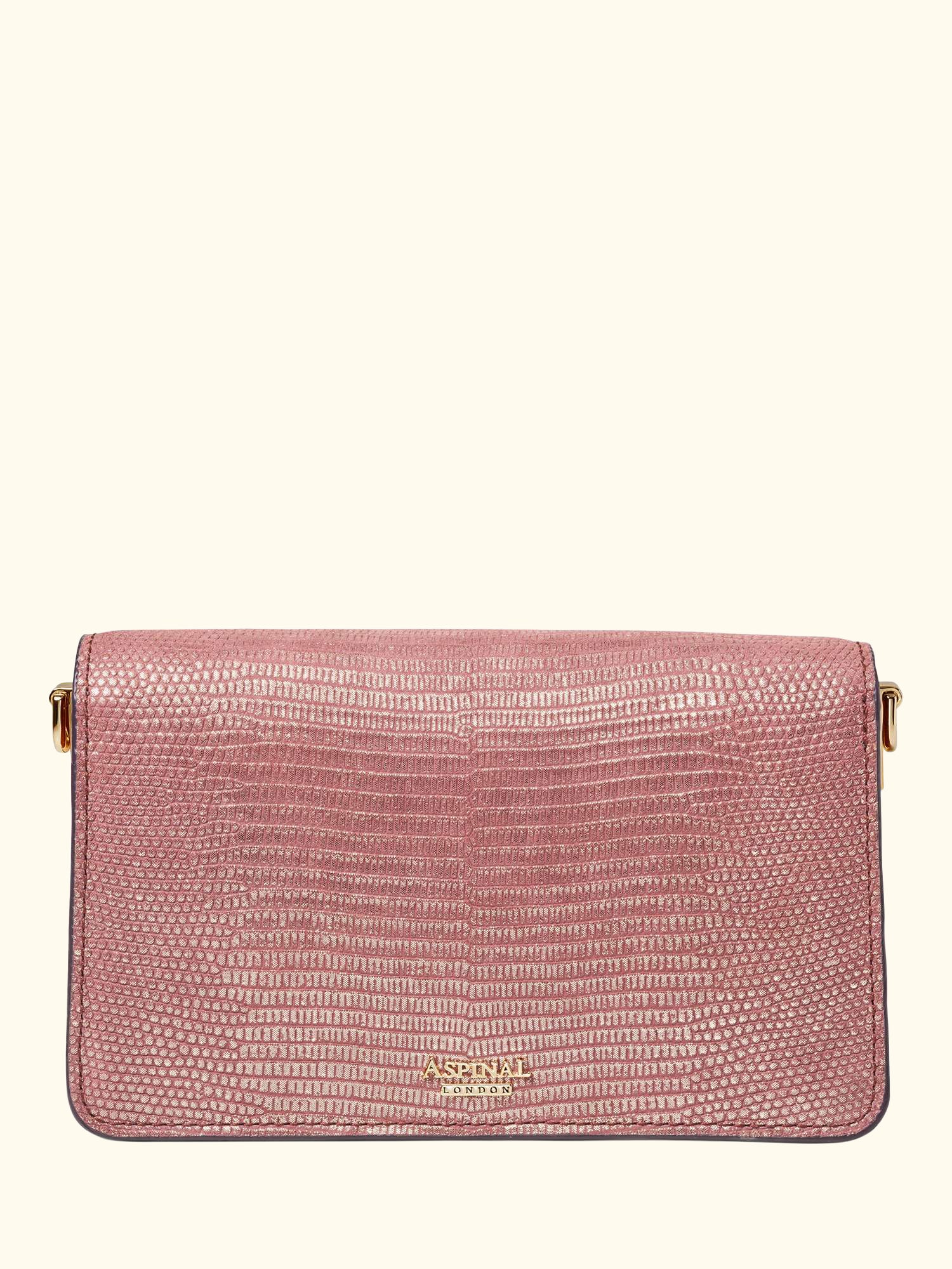 Eliza Leather Clutch Bag, Cassis