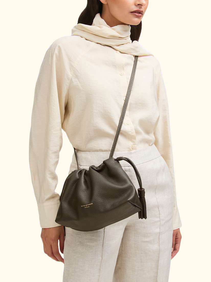 Hudson Large Leather Pouch Bag