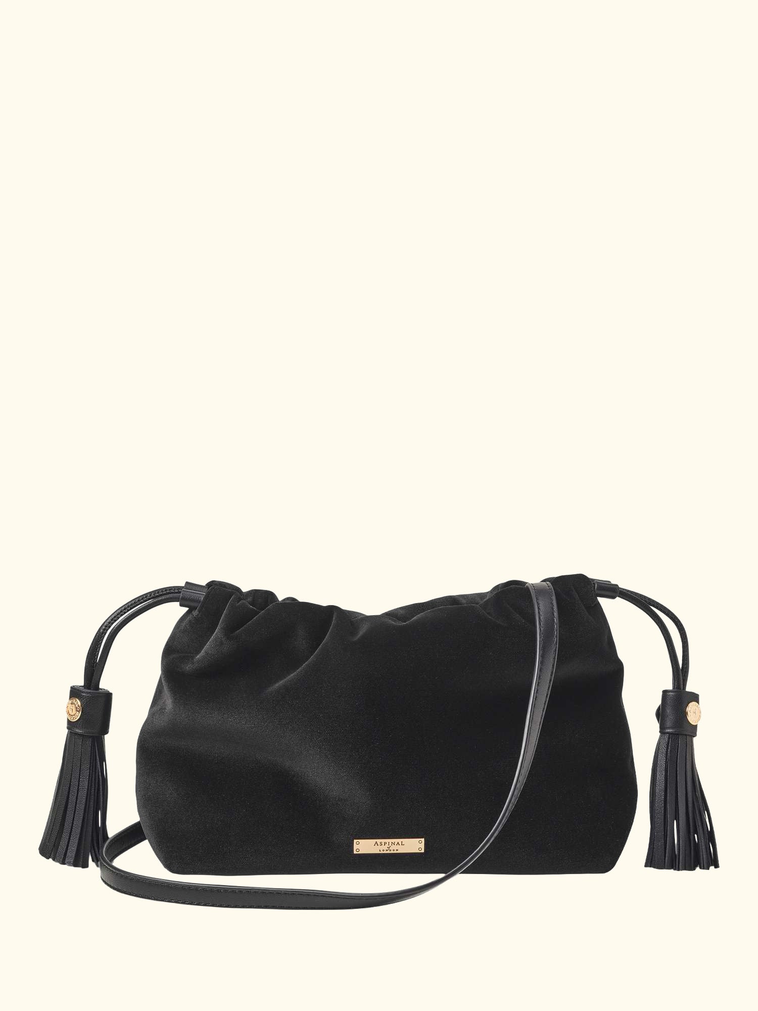 Amelia Velvet Evening Bag, Black