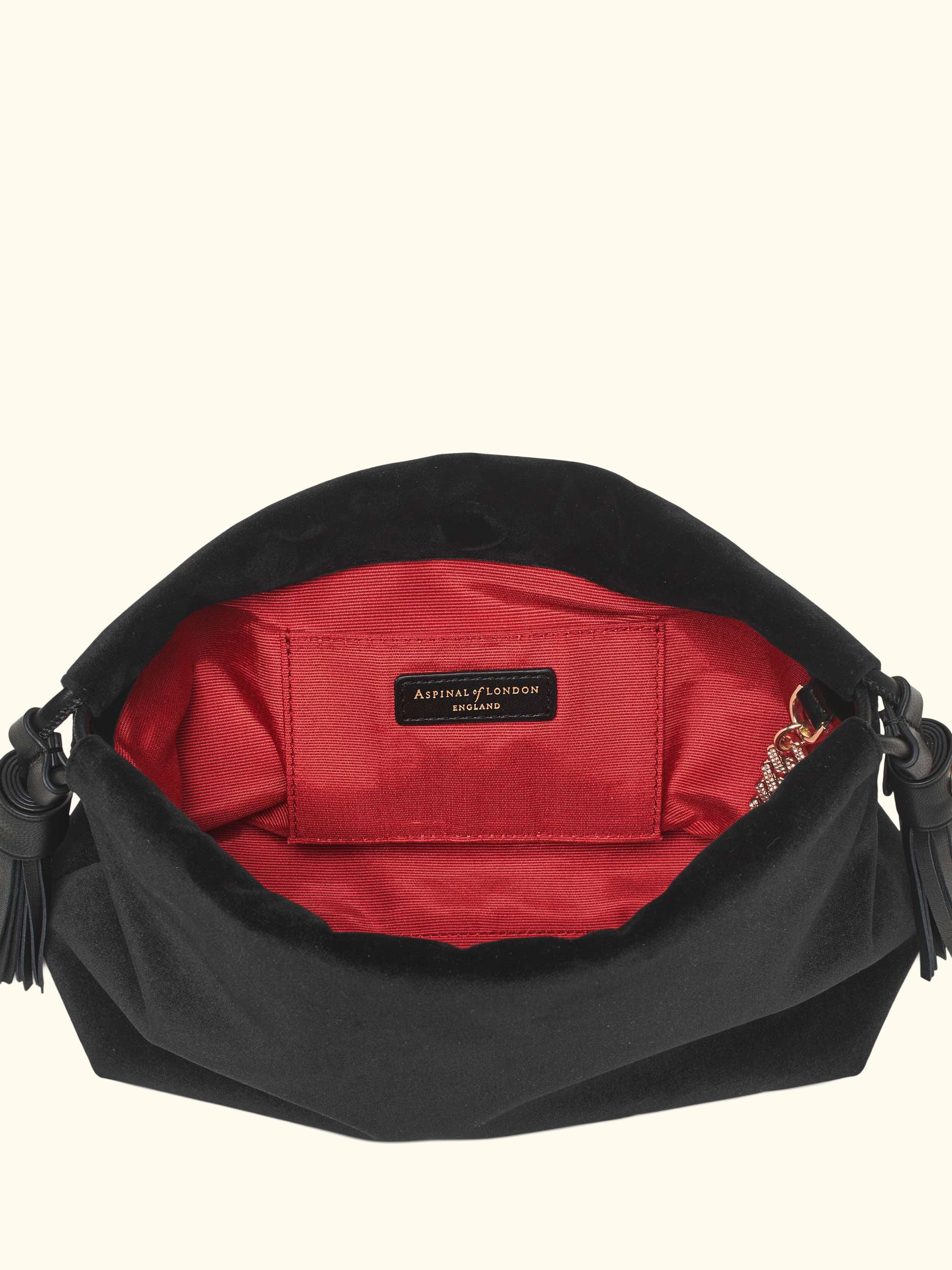 Amelia Velvet Evening Bag, Black