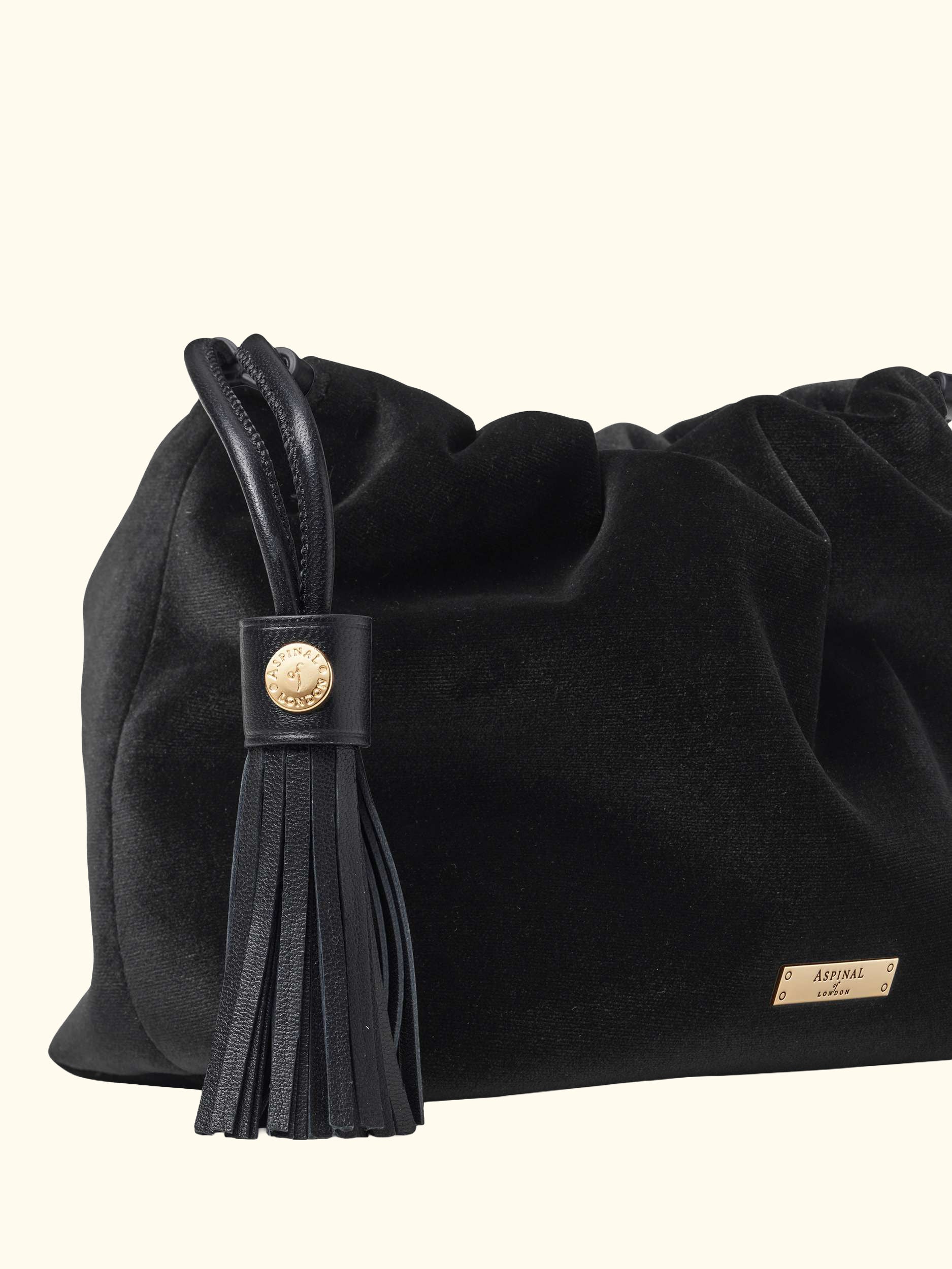 Amelia Velvet Evening Bag, Black