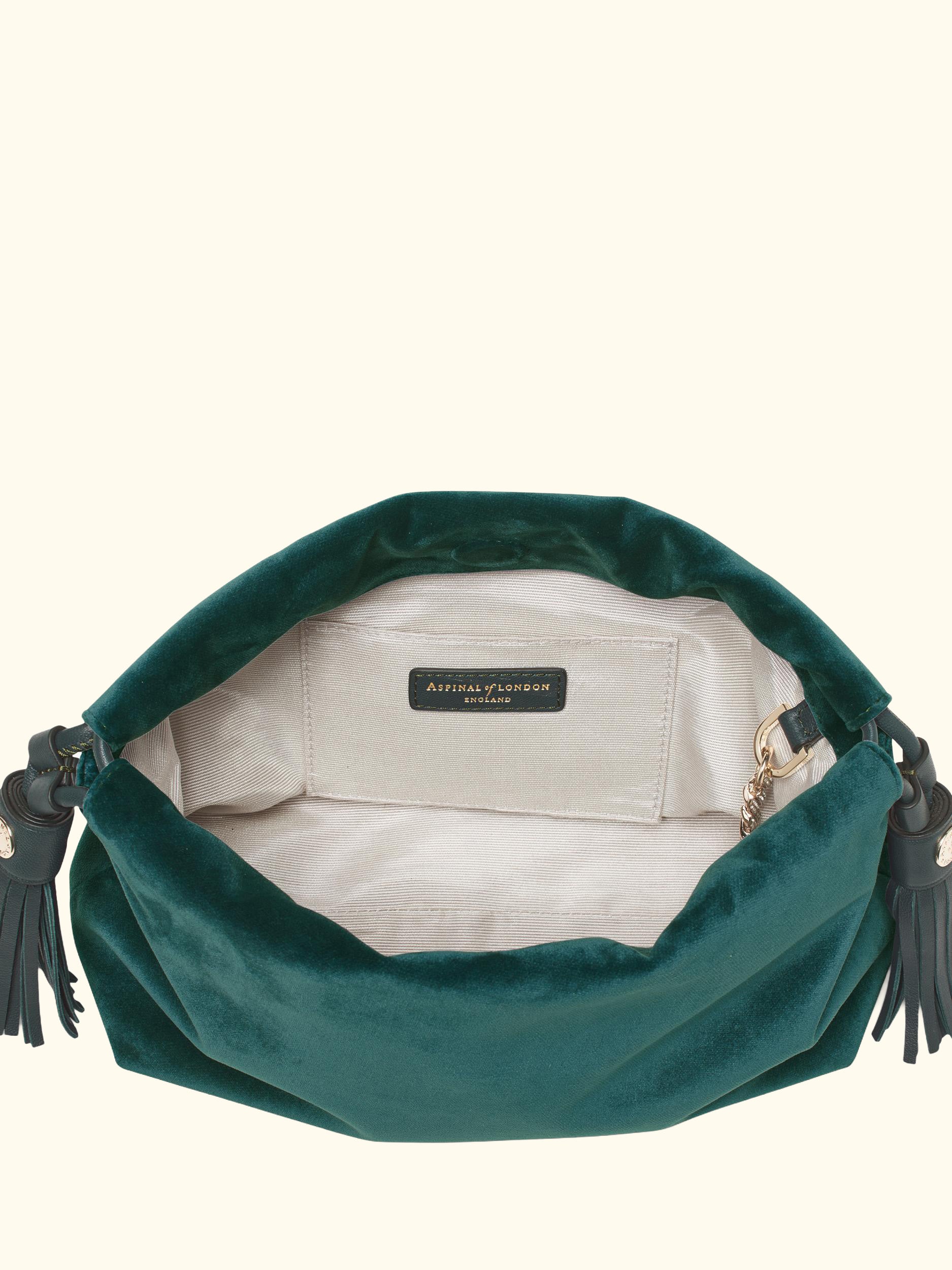 Amelia Velvet Evening Bag, Peacock