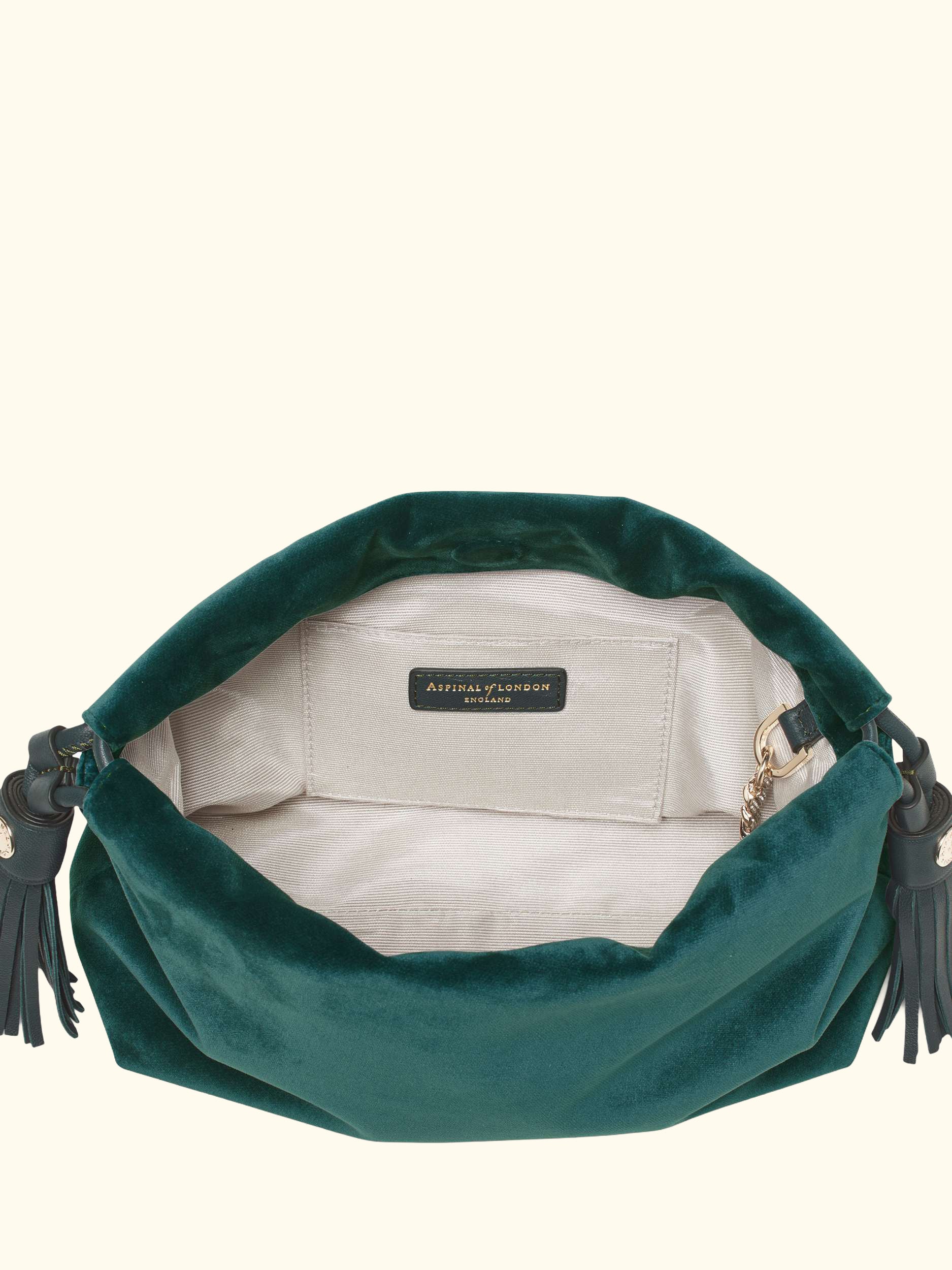 Amelia Velvet Evening Bag, Peacock