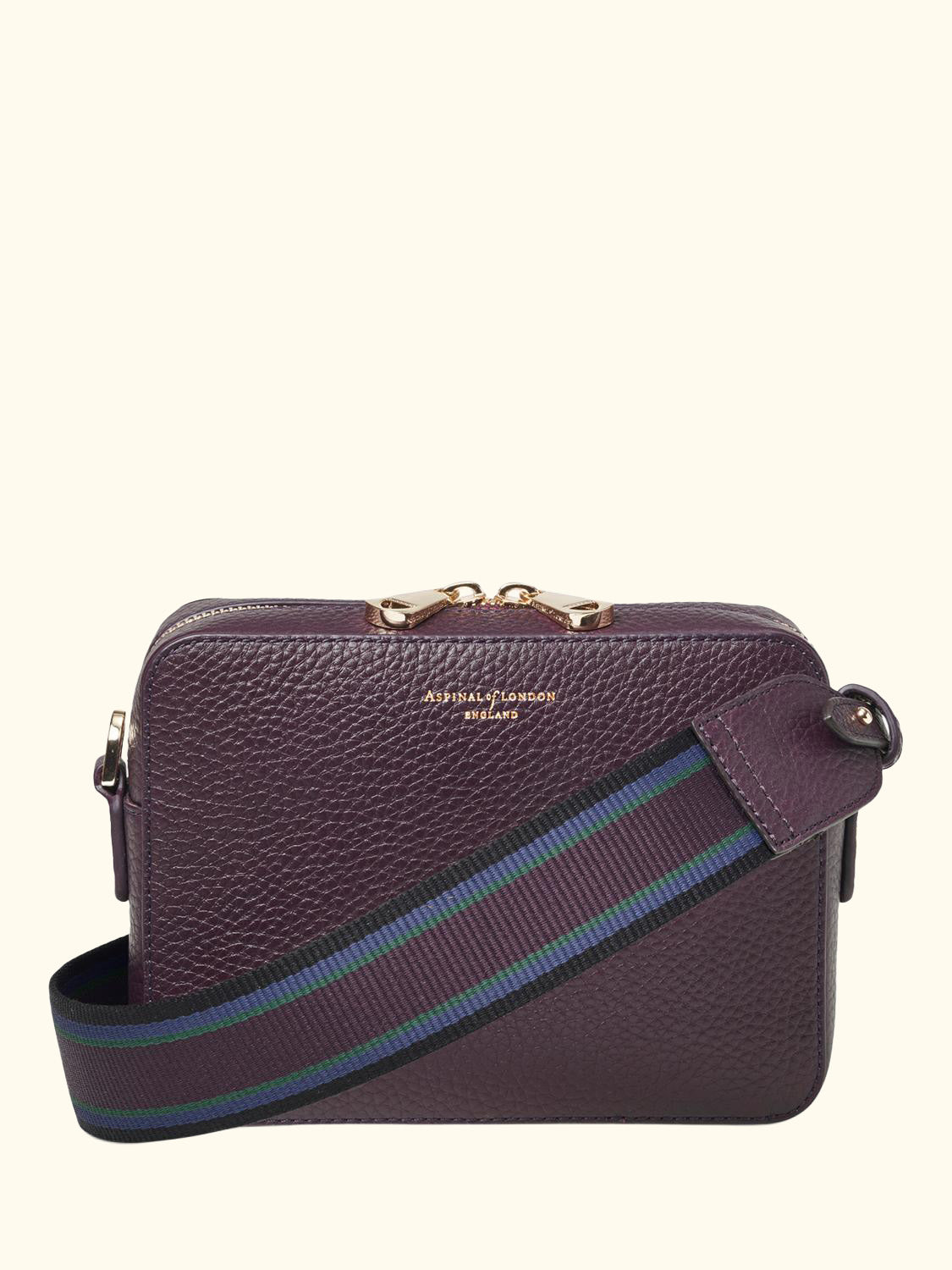 Leather Crossbody Camera Bag, Fig