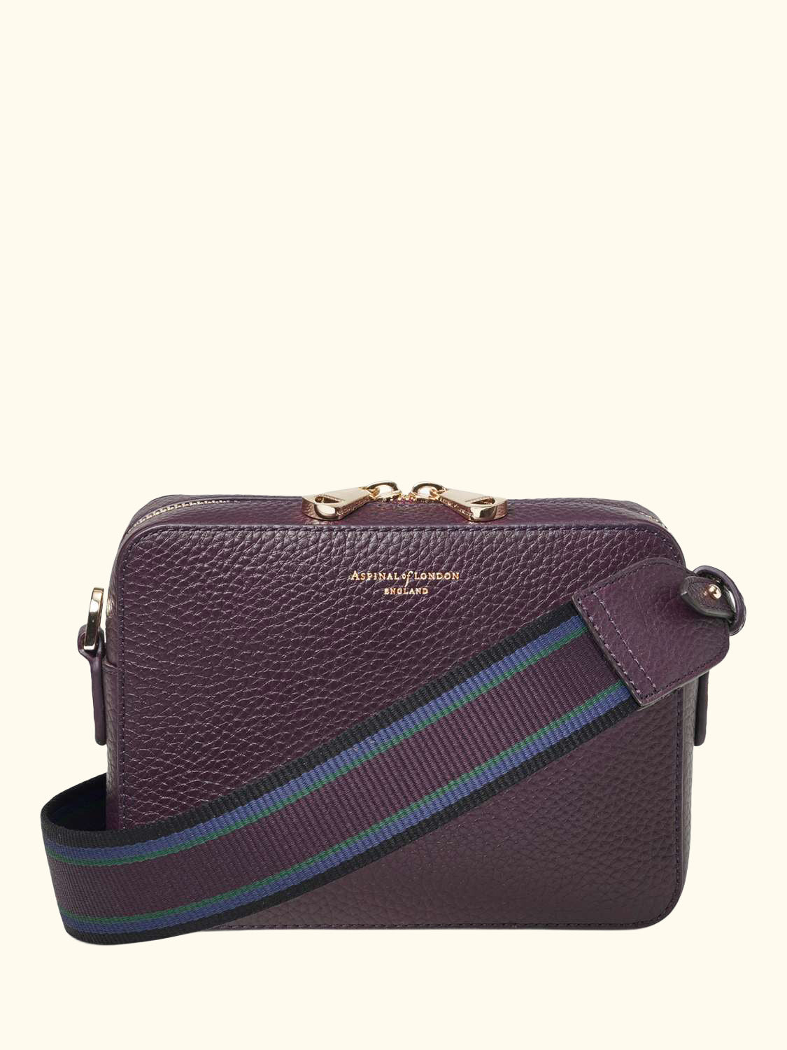 Leather Crossbody Camera Bag, Fig
