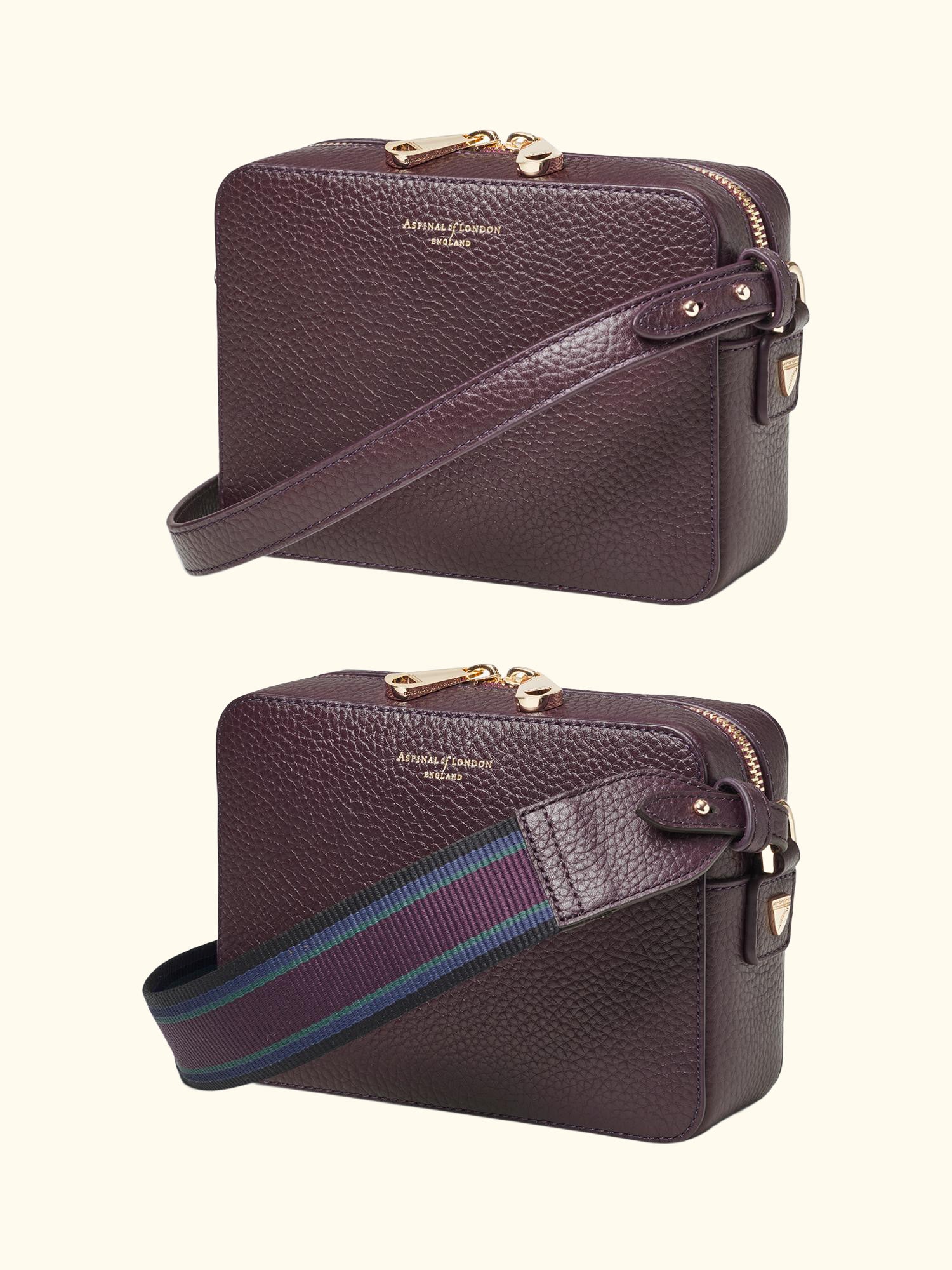 Leather Crossbody Camera Bag, Fig
