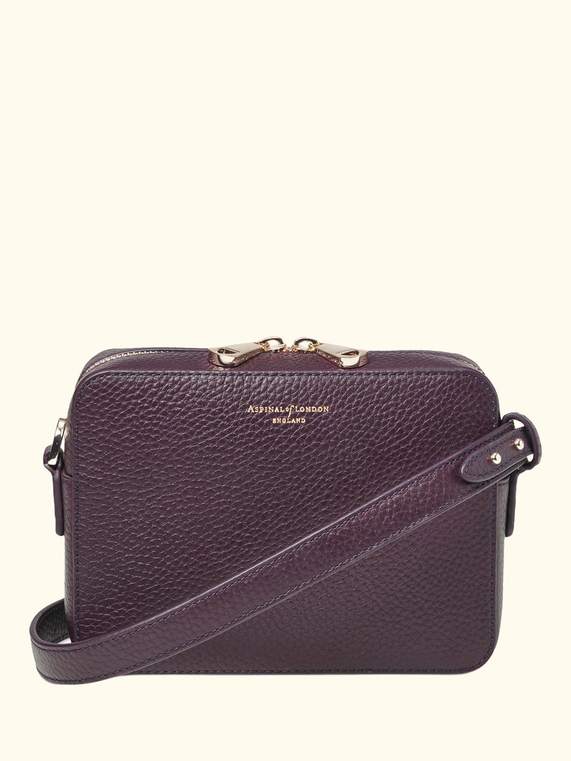 Leather Crossbody Camera Bag, Fig